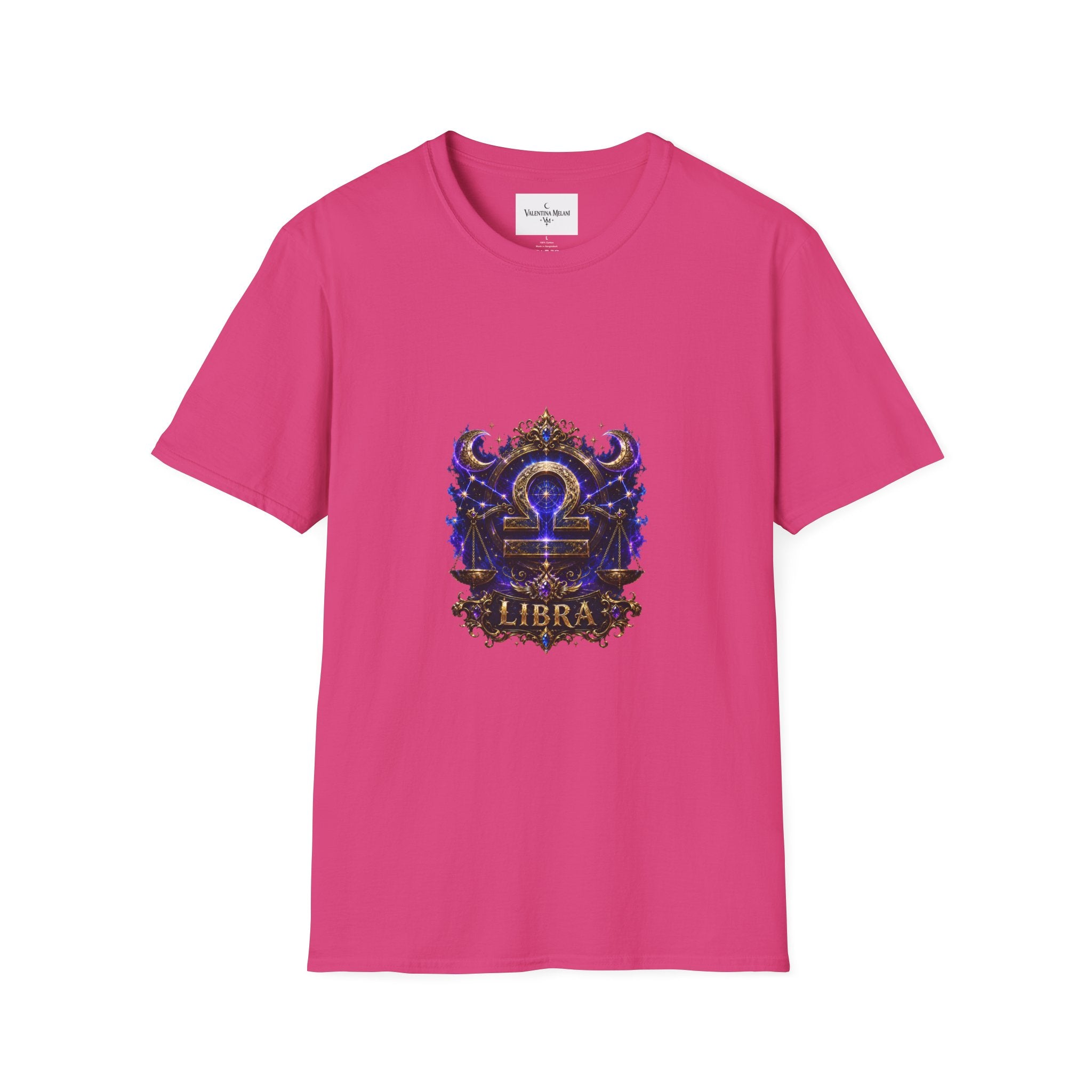 Libra Zodiac Crest T-Shirt | Astrology Sign Tee, Celestial Horoscope Design