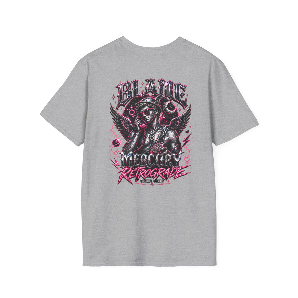 Blame Mercury Retrograde Tee — Cosmic Chaos Collection