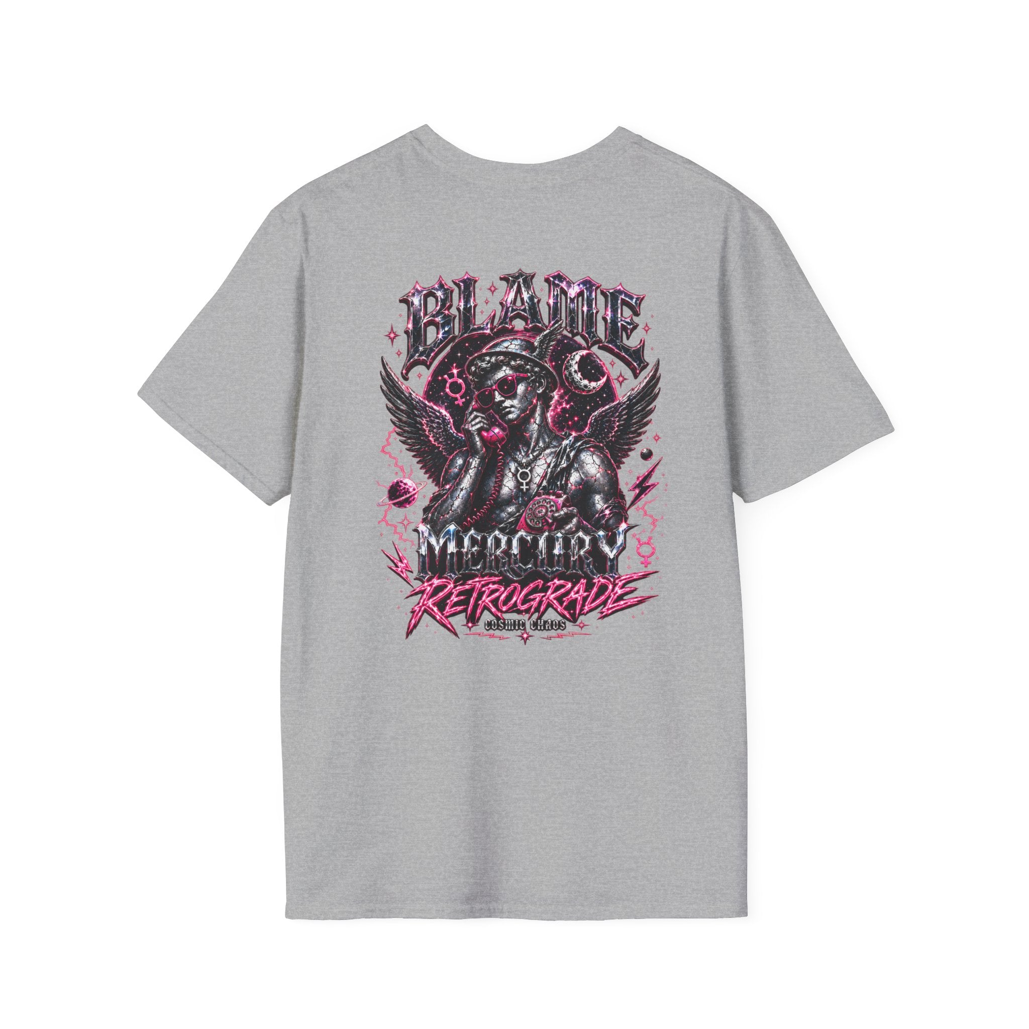 Blame Mercury Retrograde Tee — Cosmic Chaos Collection
