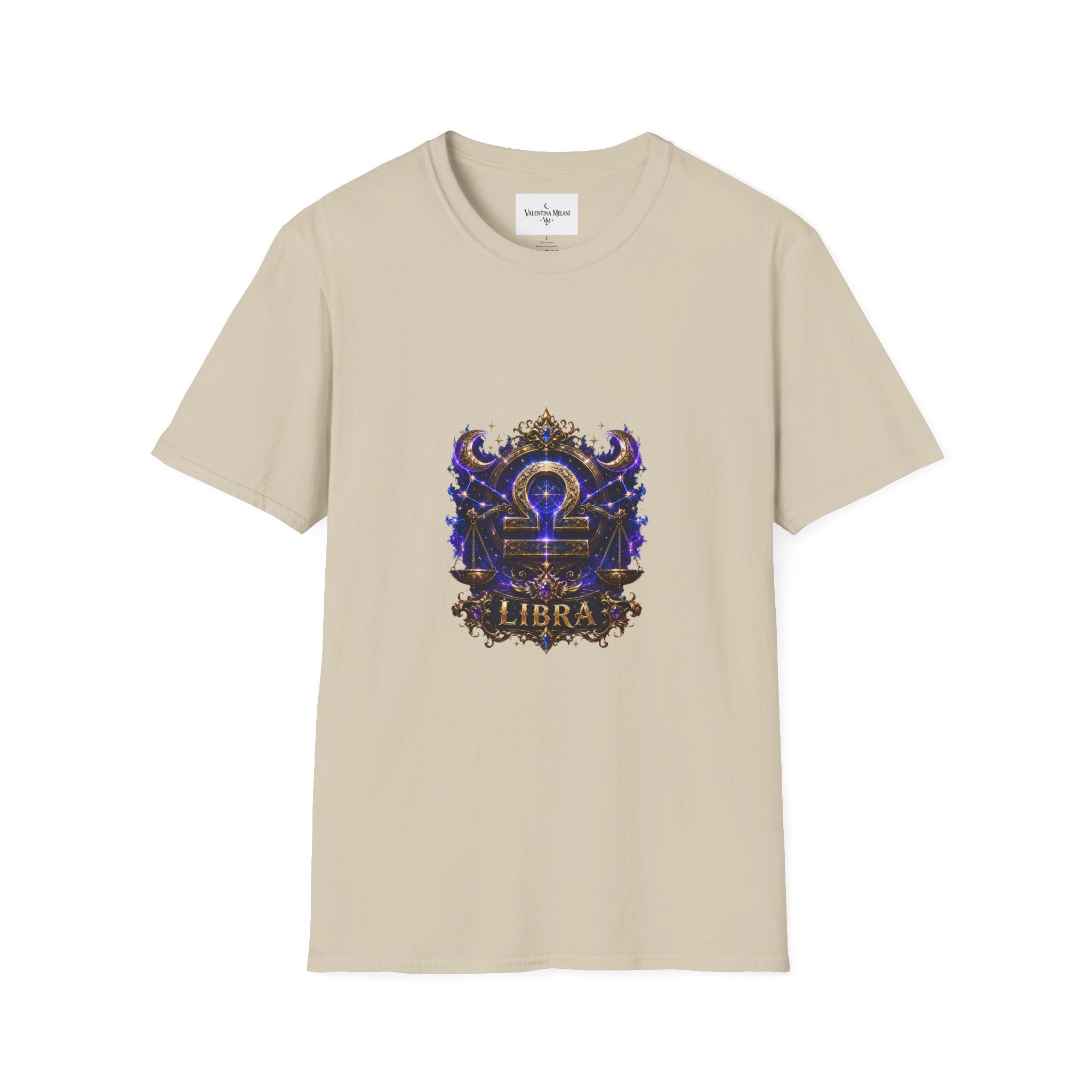 Libra Zodiac Crest T-Shirt | Astrology Sign Tee, Celestial Horoscope Design