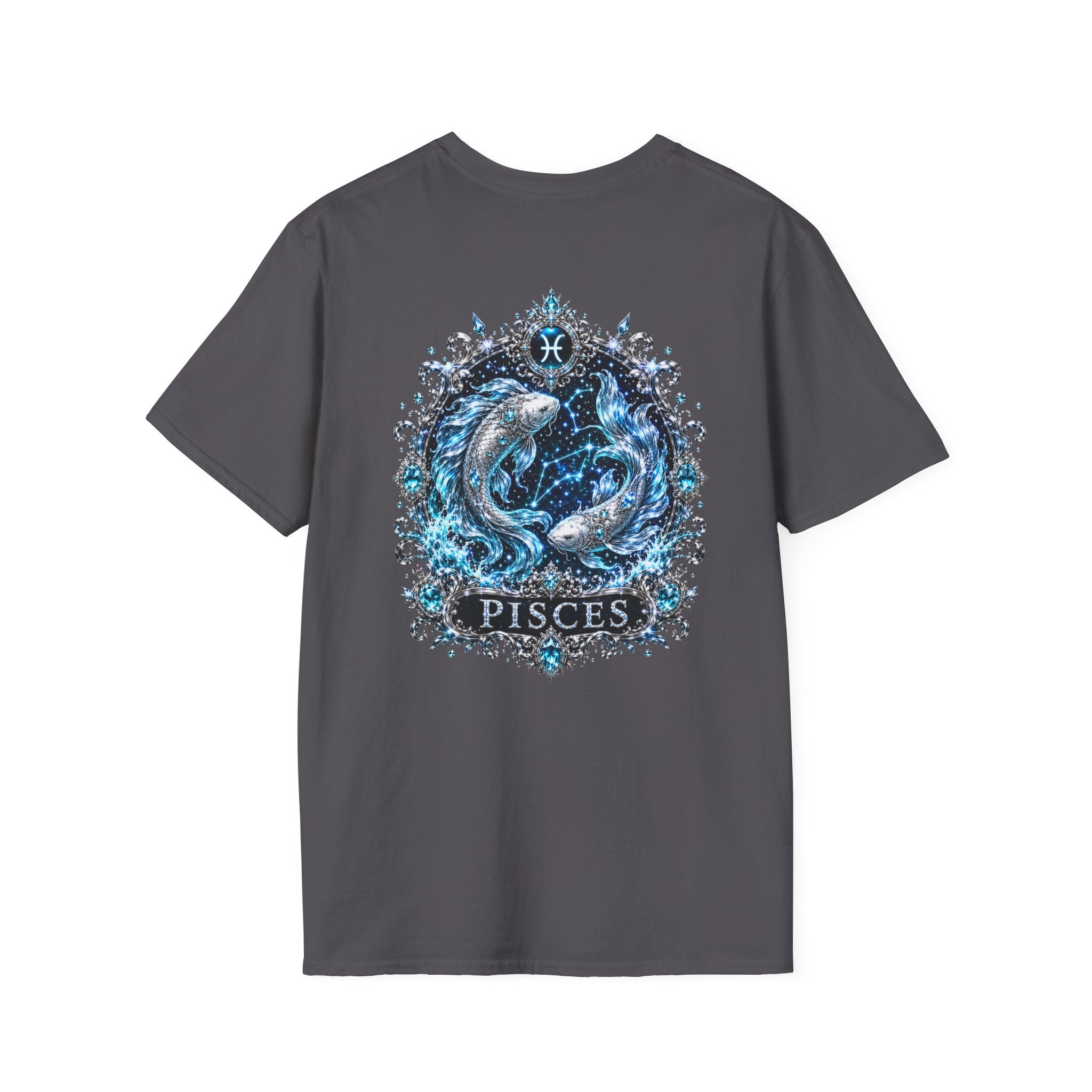 ✨ Pisces Aquamarine Tee — Zodiac Collection by Valentina Melani