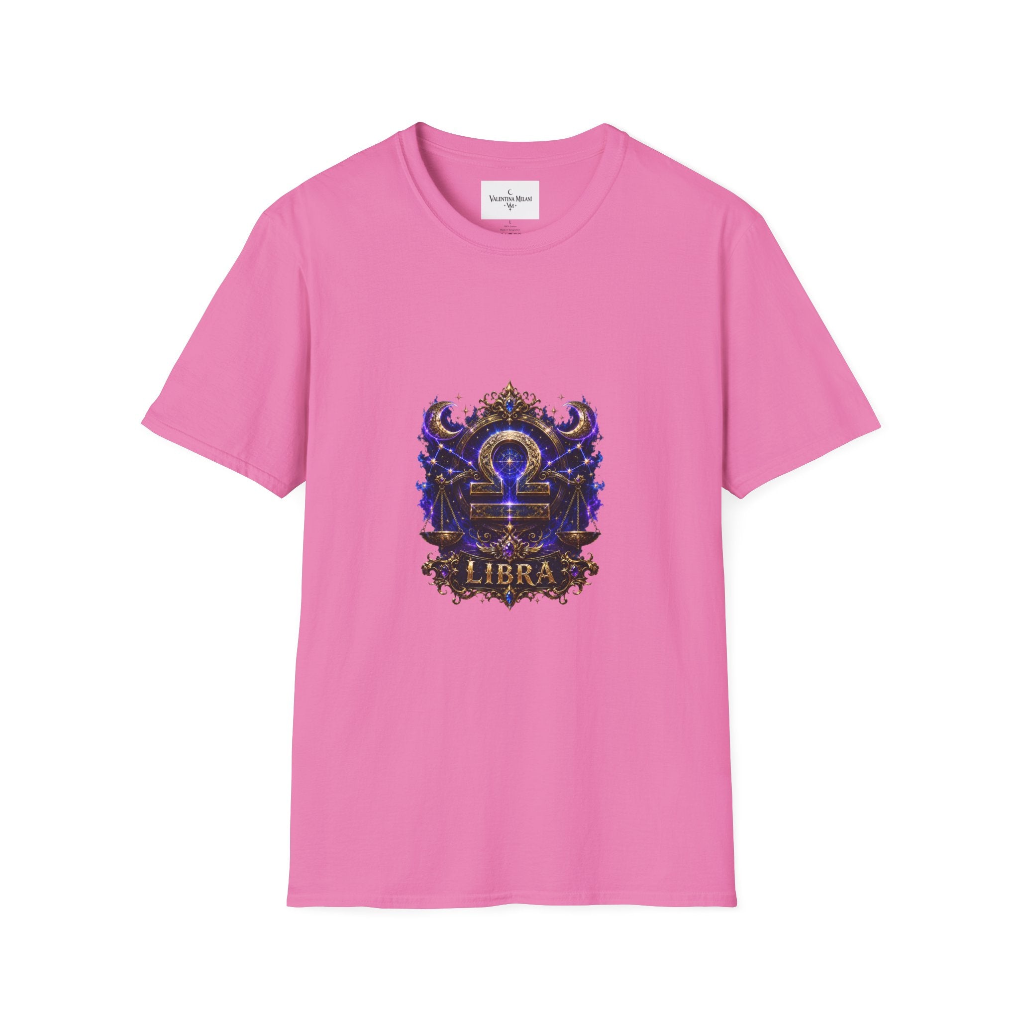 Libra Zodiac Crest T-Shirt | Astrology Sign Tee, Celestial Horoscope Design