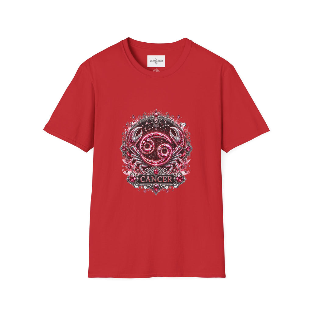 ✨ Cancer Ruby Tee — Zodiac Collection by Valentina Melani