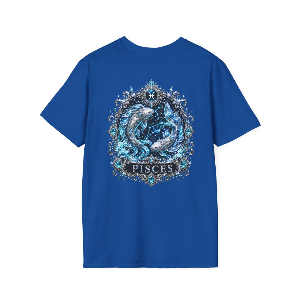 ✨ Pisces Aquamarine Tee — Zodiac Collection by Valentina Melani