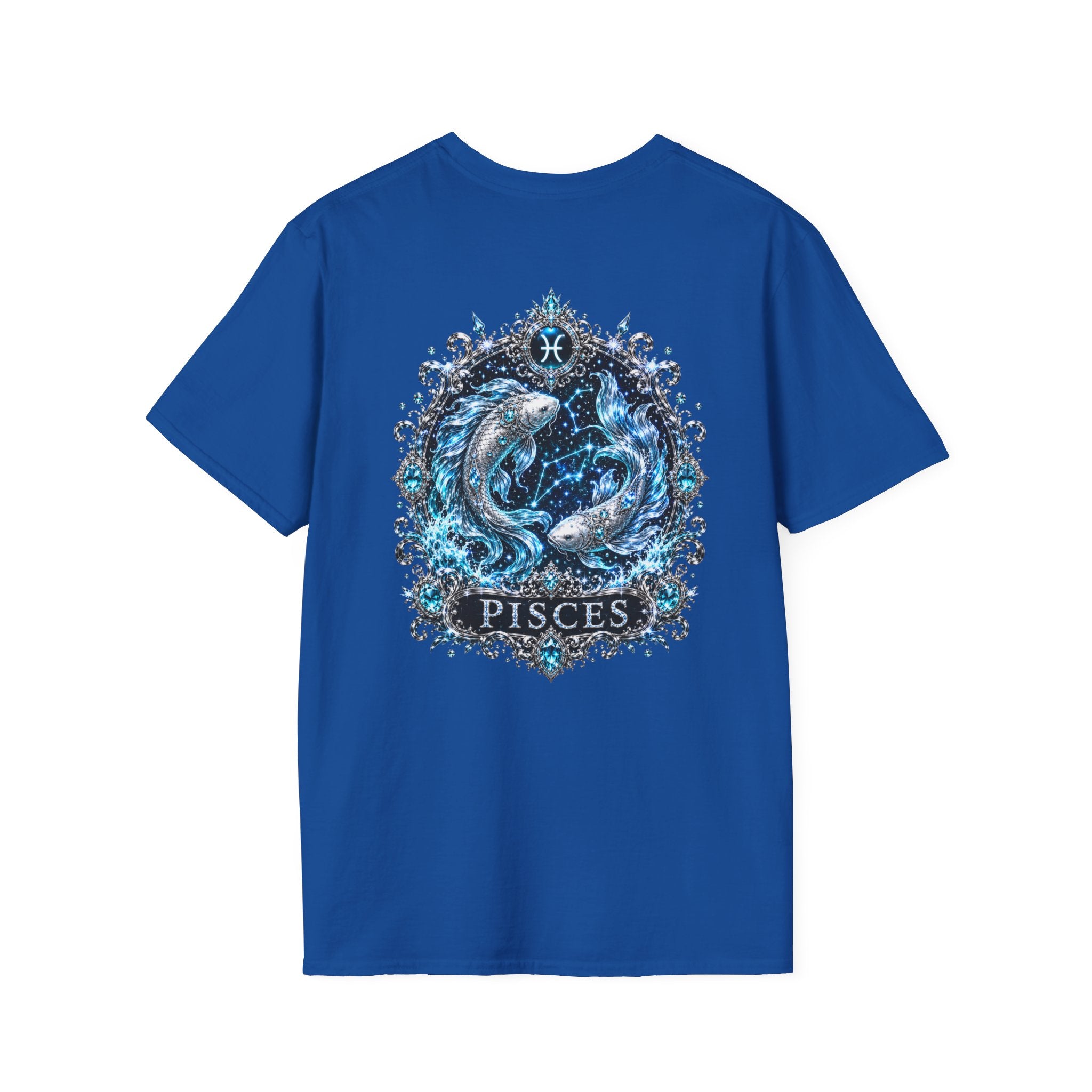 ✨ Pisces Aquamarine Tee — Zodiac Collection by Valentina Melani
