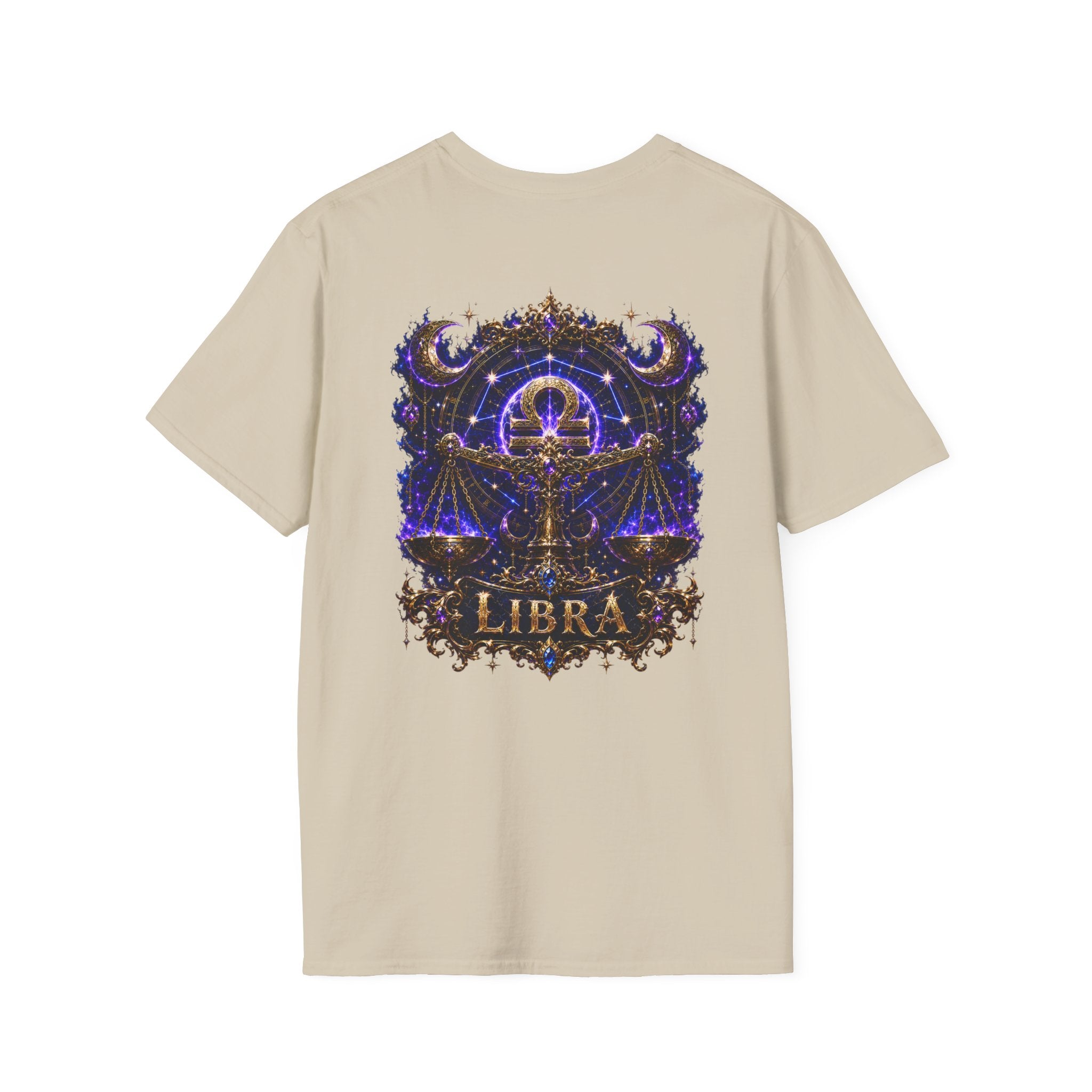 Libra Zodiac Crest T-Shirt | Astrology Sign Tee, Celestial Horoscope Design