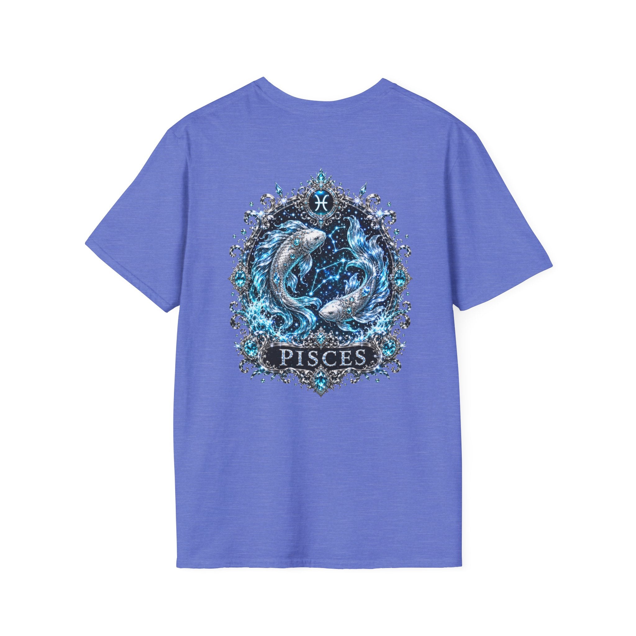 ✨ Pisces Aquamarine Tee — Zodiac Collection by Valentina Melani