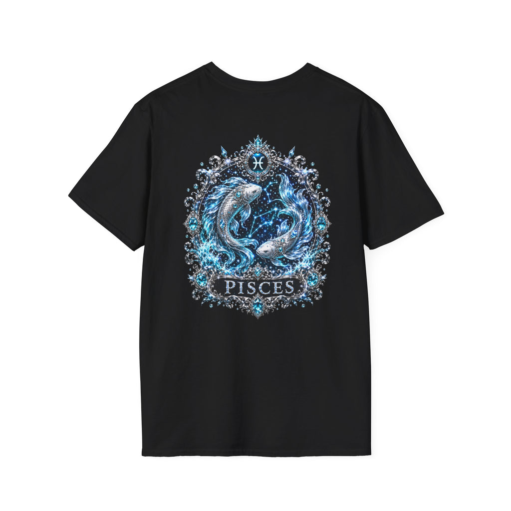✨ Pisces Aquamarine Tee — Zodiac Collection by Valentina Melani