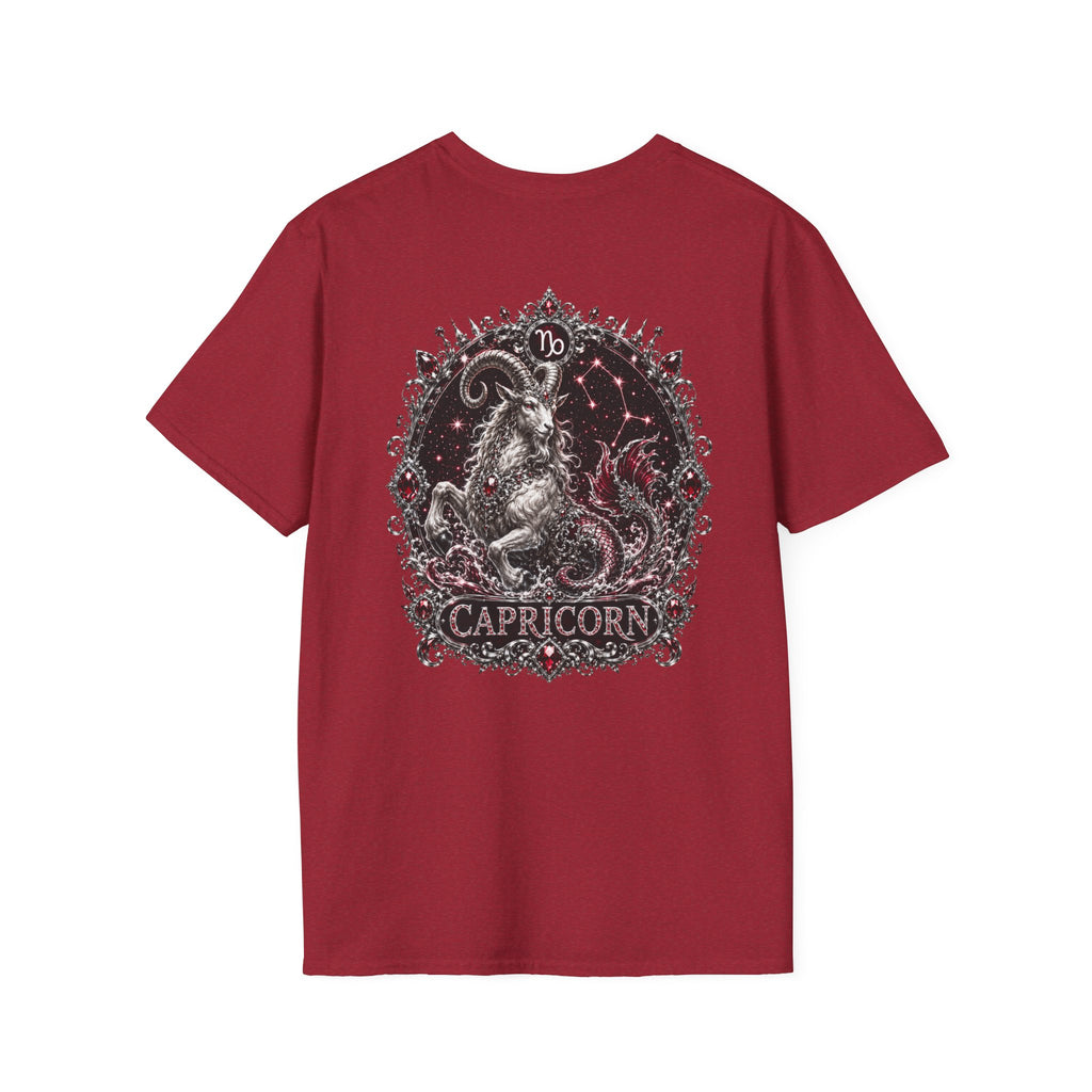✨ Capricorn Garnet Tee — Zodiac Collection by Valentina Melani