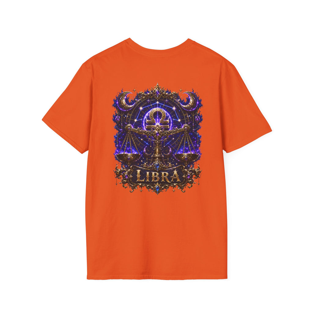 Libra Zodiac Crest T-Shirt | Astrology Sign Tee, Celestial Horoscope Design