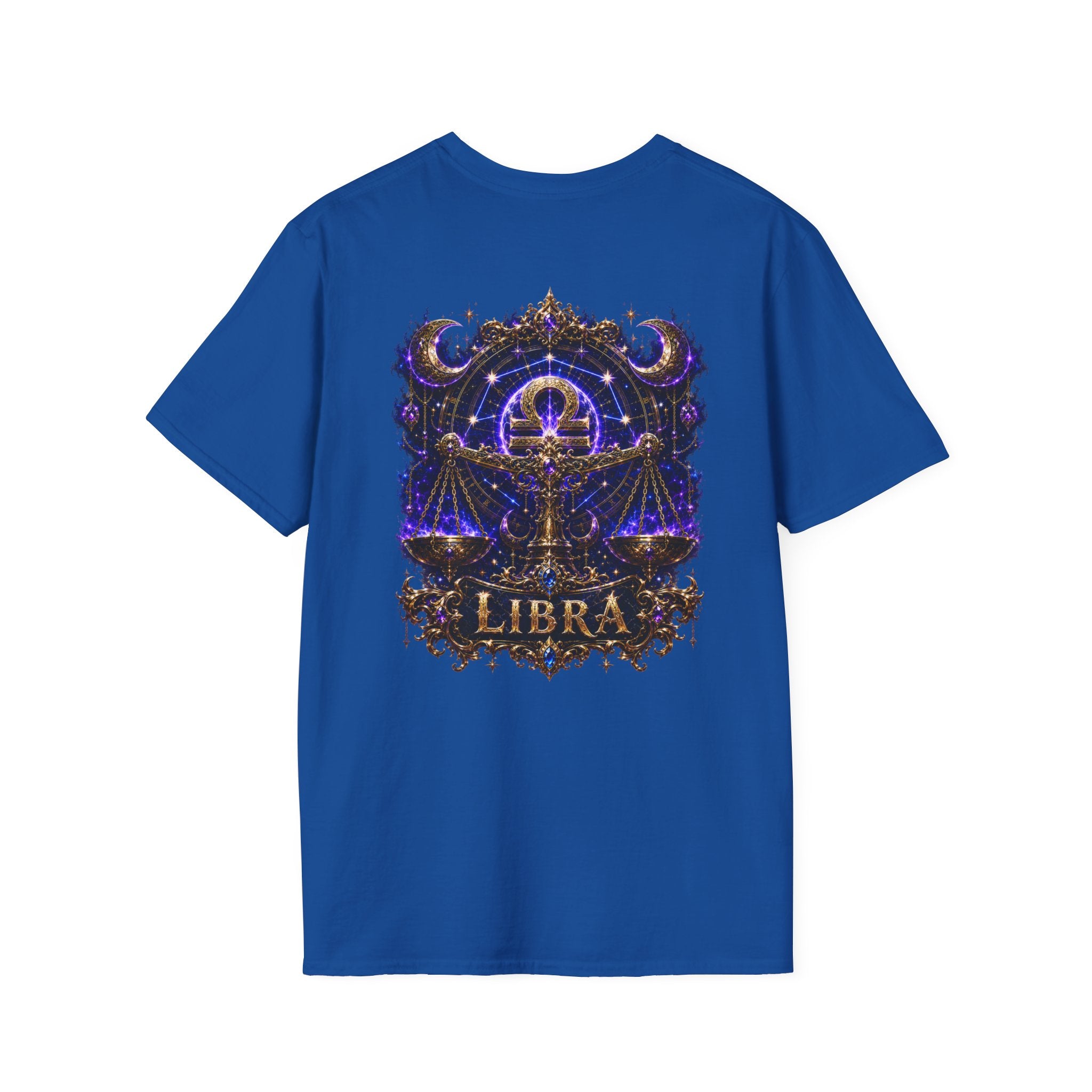 Libra Zodiac Crest T-Shirt | Astrology Sign Tee, Celestial Horoscope Design