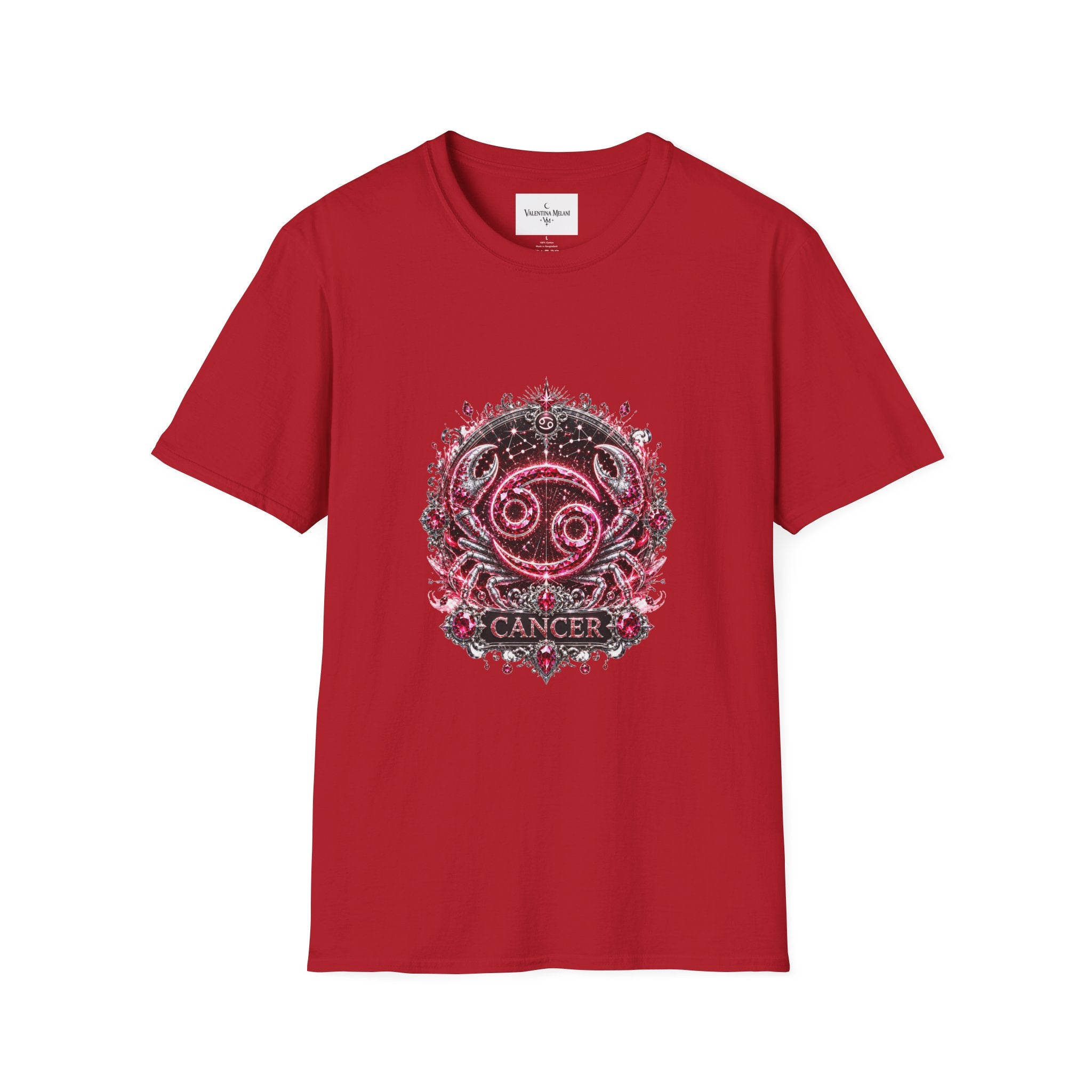 ✨ Cancer Ruby Tee — Zodiac Collection by Valentina Melani