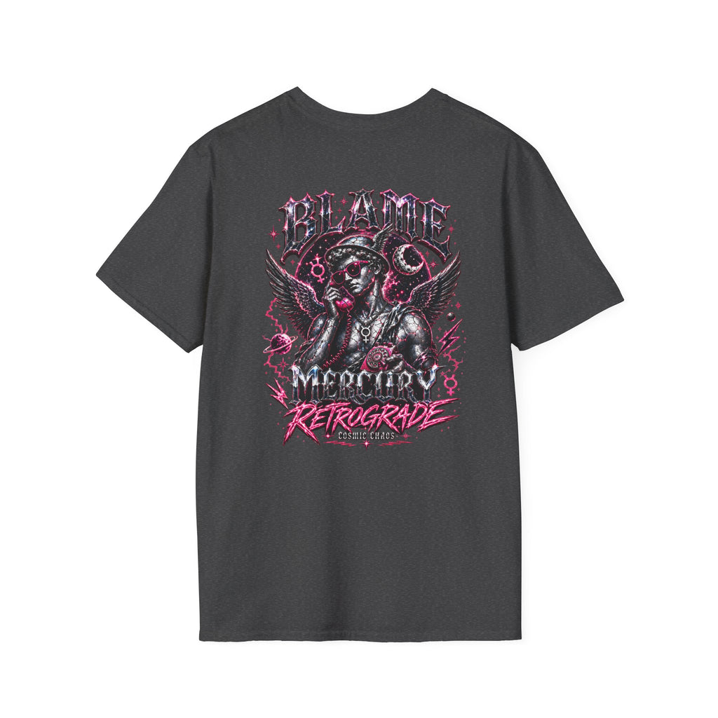 Blame Mercury Retrograde Tee — Cosmic Chaos Collection