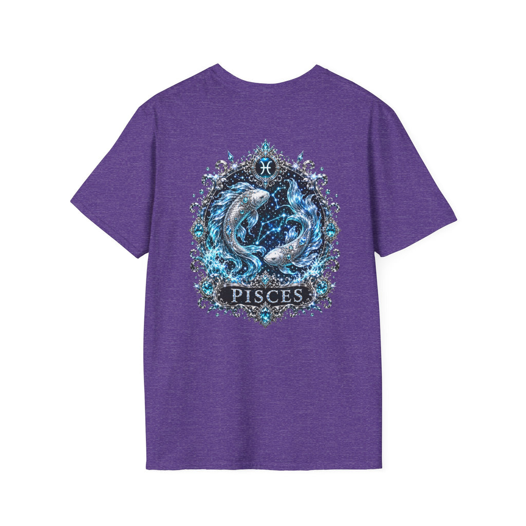 ✨ Pisces Aquamarine Tee — Zodiac Collection by Valentina Melani