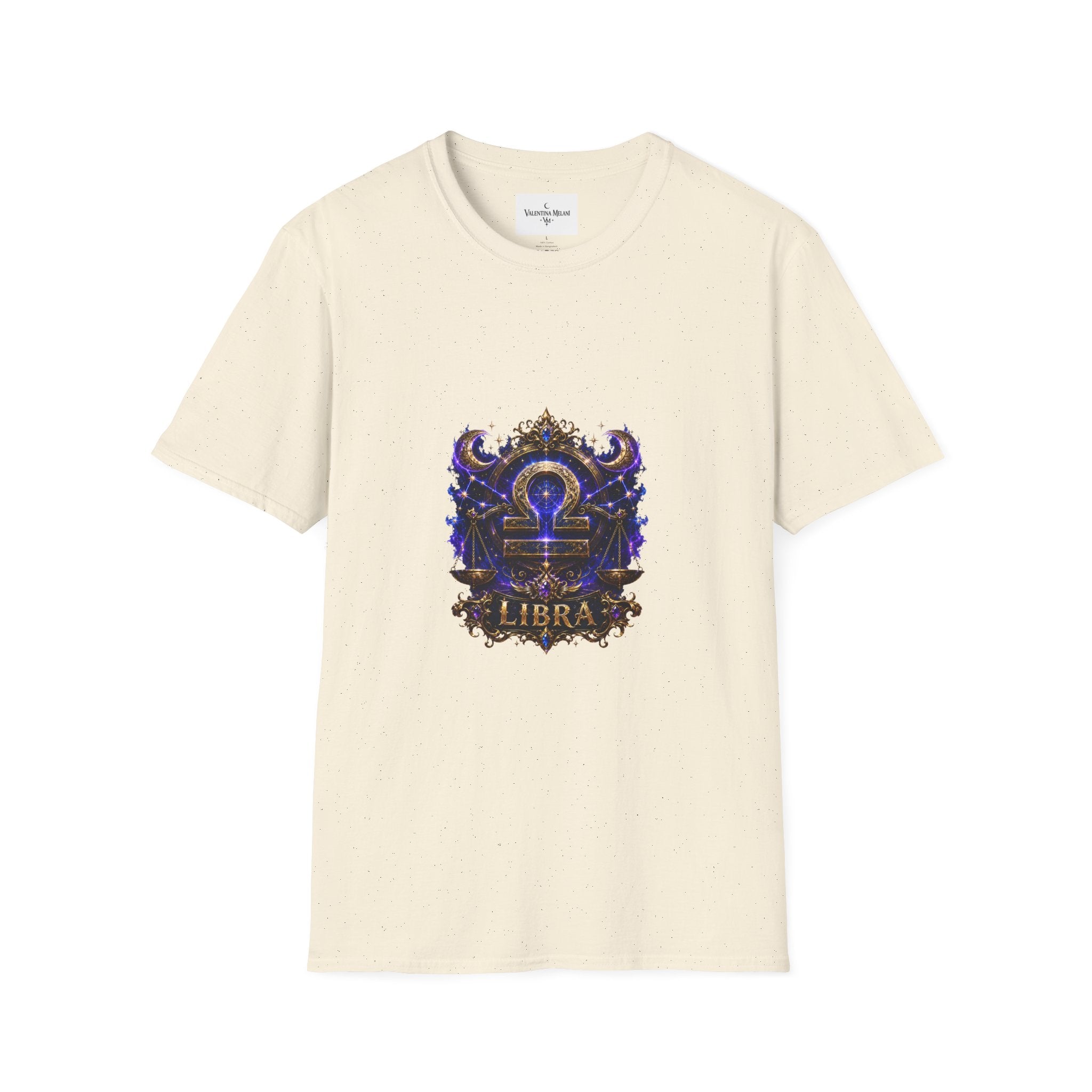 Libra Zodiac Crest T-Shirt | Astrology Sign Tee, Celestial Horoscope Design