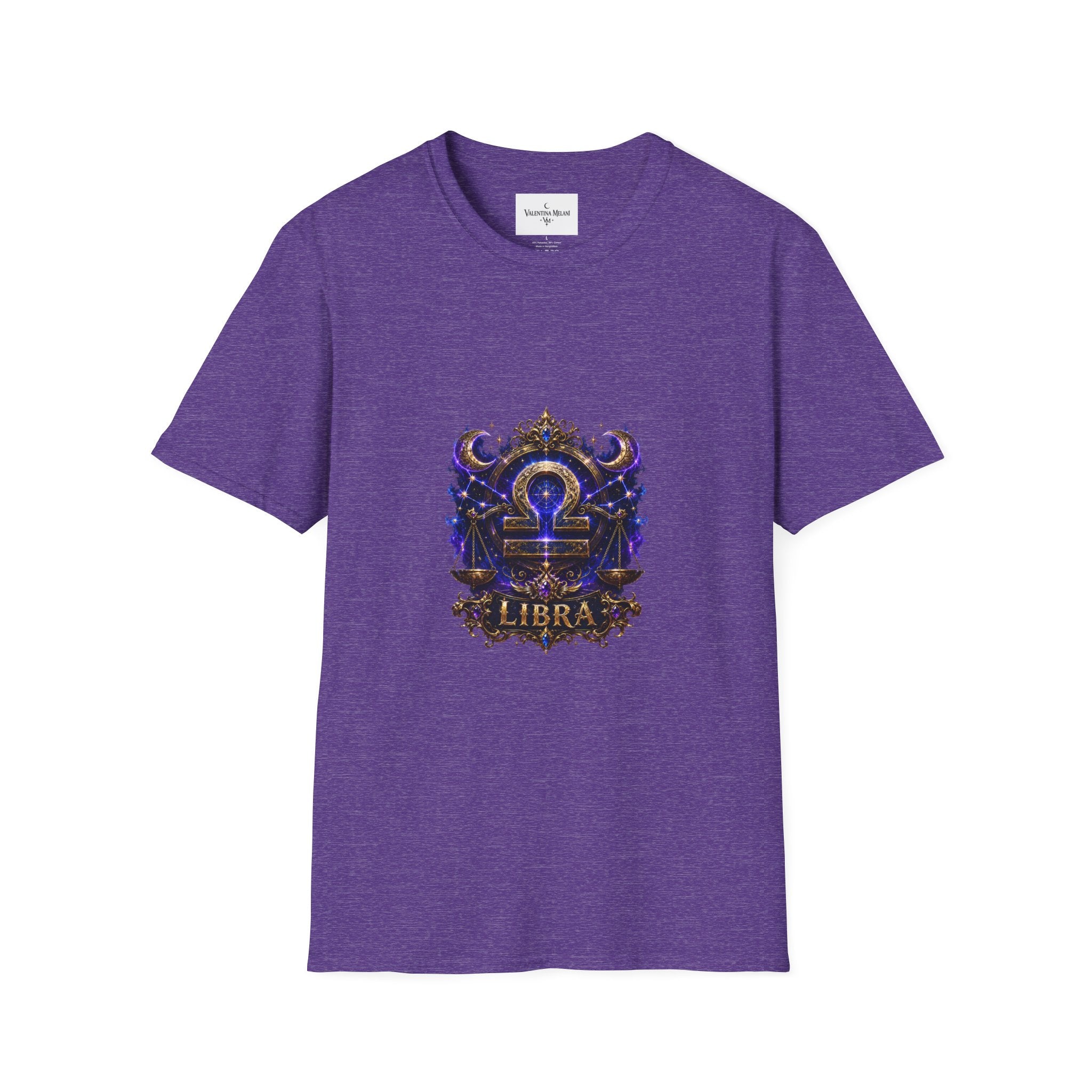 Libra Zodiac Crest T-Shirt | Astrology Sign Tee, Celestial Horoscope Design