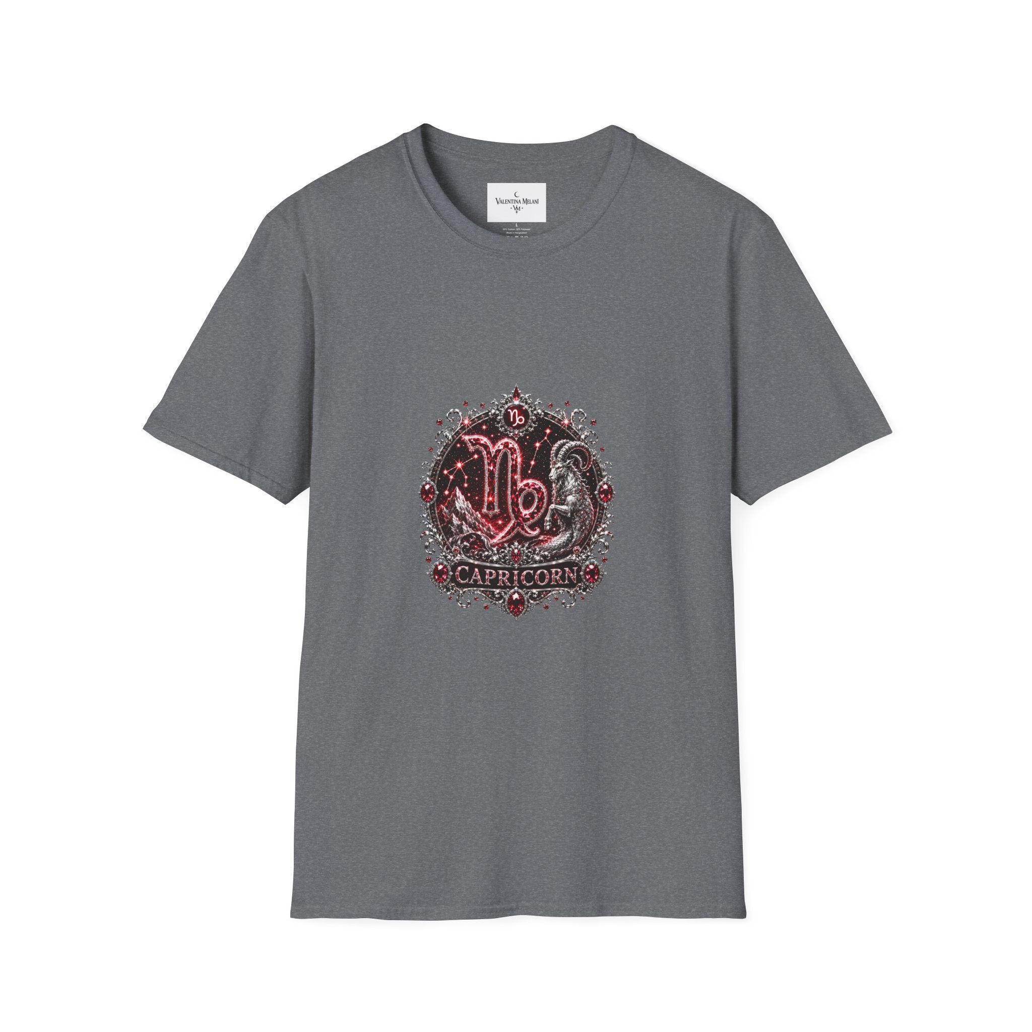 ✨ Capricorn Garnet Tee — Zodiac Collection by Valentina Melani