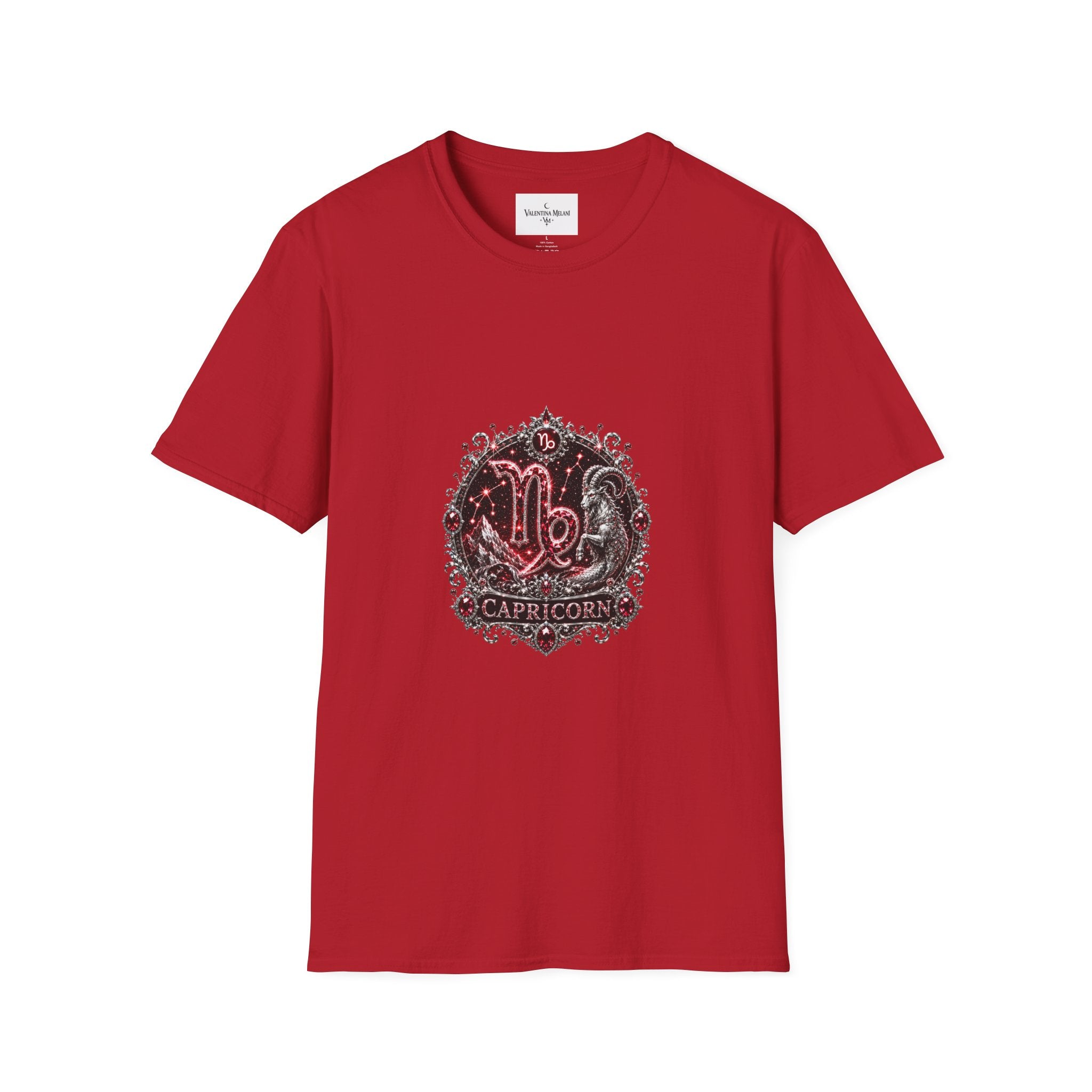 ✨ Capricorn Garnet Tee — Zodiac Collection by Valentina Melani