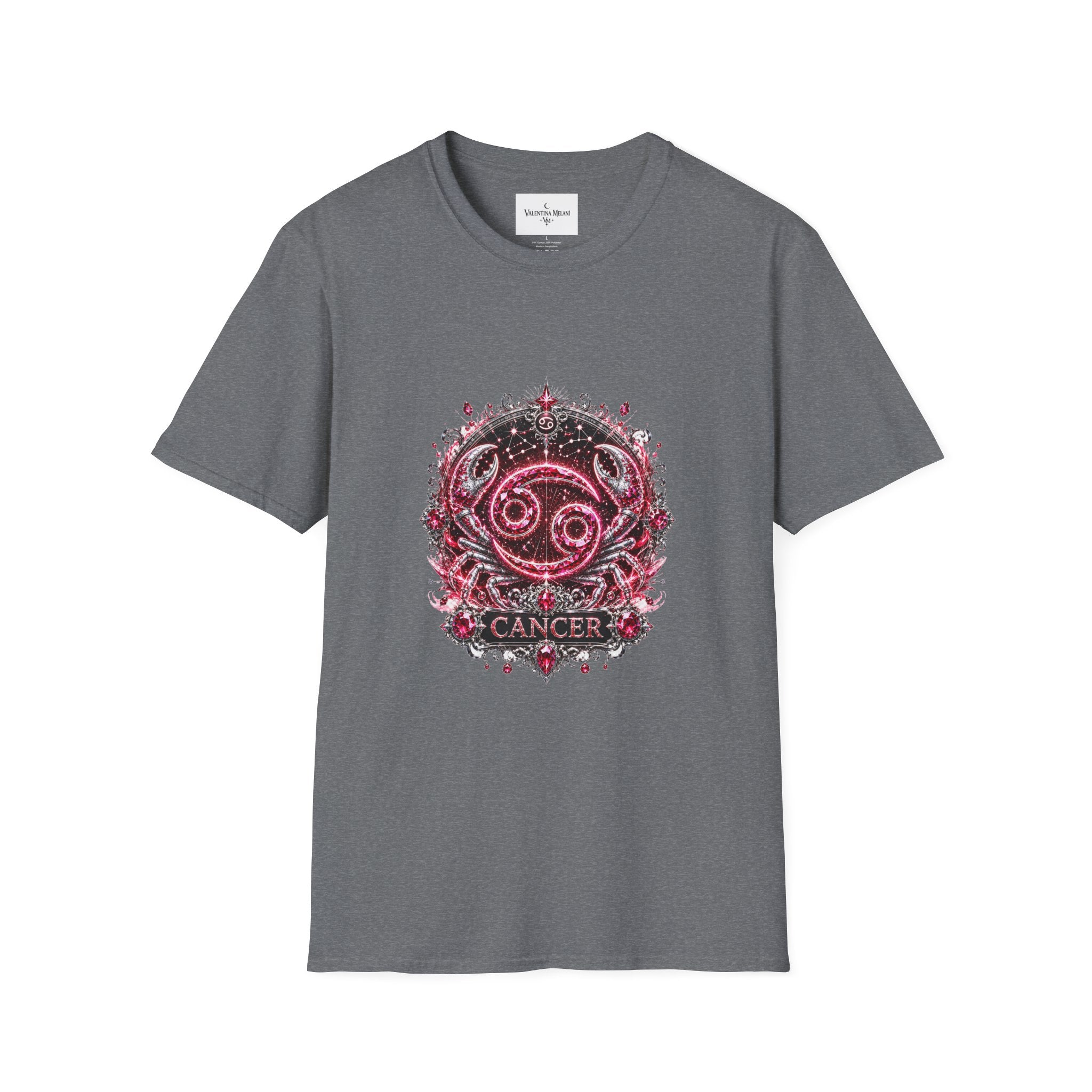 ✨ Cancer Ruby Tee — Zodiac Collection by Valentina Melani