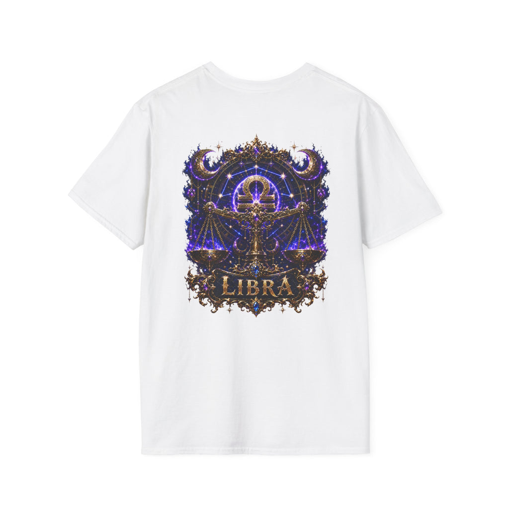 Libra Zodiac Crest T-Shirt | Astrology Sign Tee, Celestial Horoscope Design