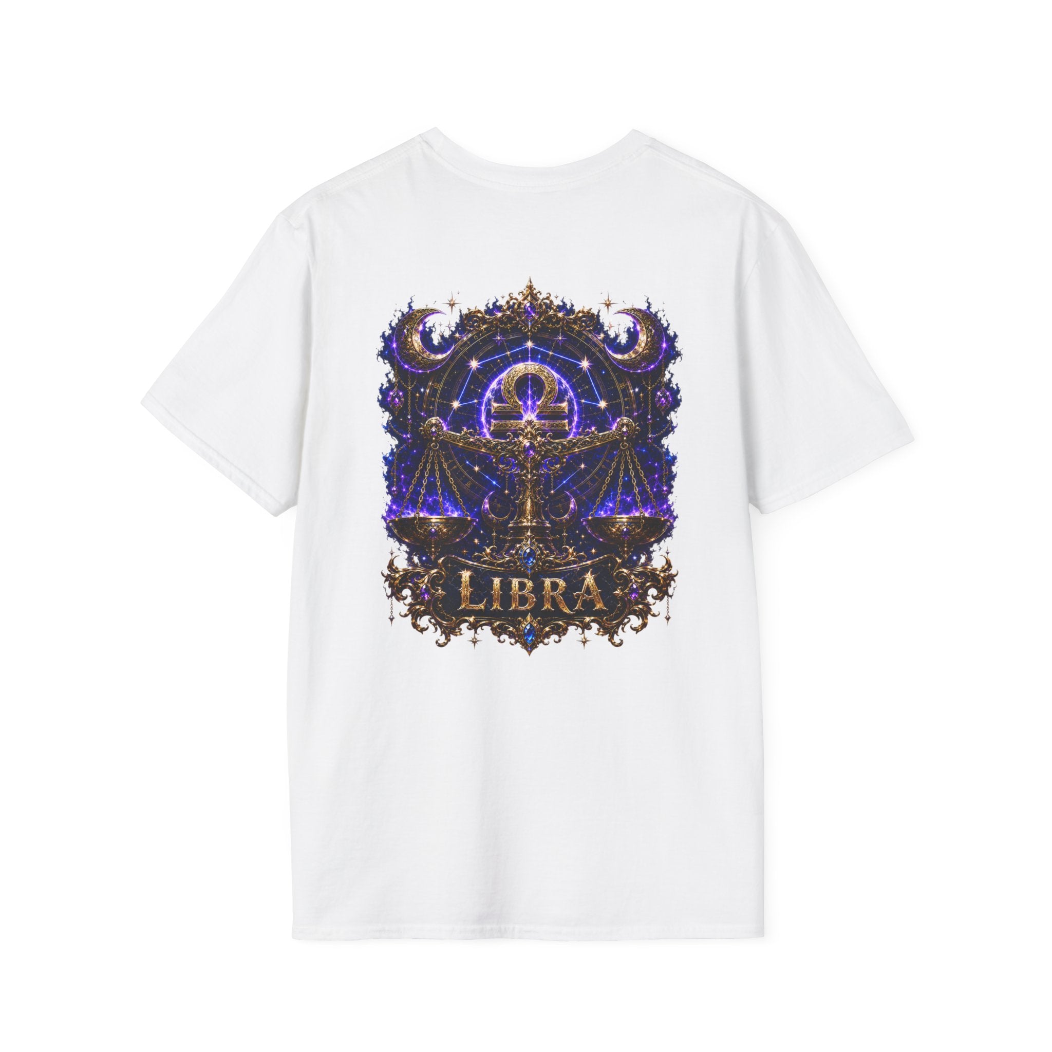 Libra Zodiac Crest T-Shirt | Astrology Sign Tee, Celestial Horoscope Design