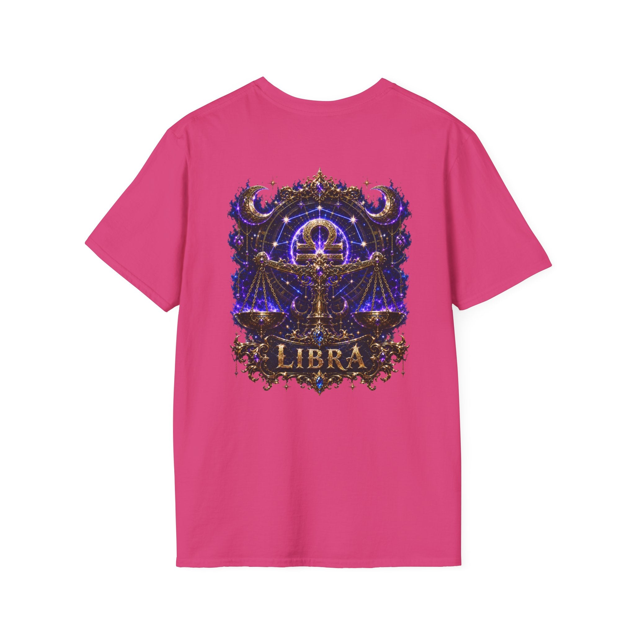 Libra Zodiac Crest T-Shirt | Astrology Sign Tee, Celestial Horoscope Design