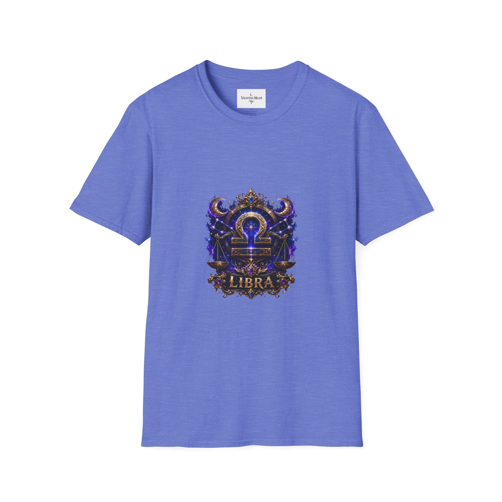 Libra Zodiac Crest T-Shirt | Astrology Sign Tee, Celestial Horoscope Design