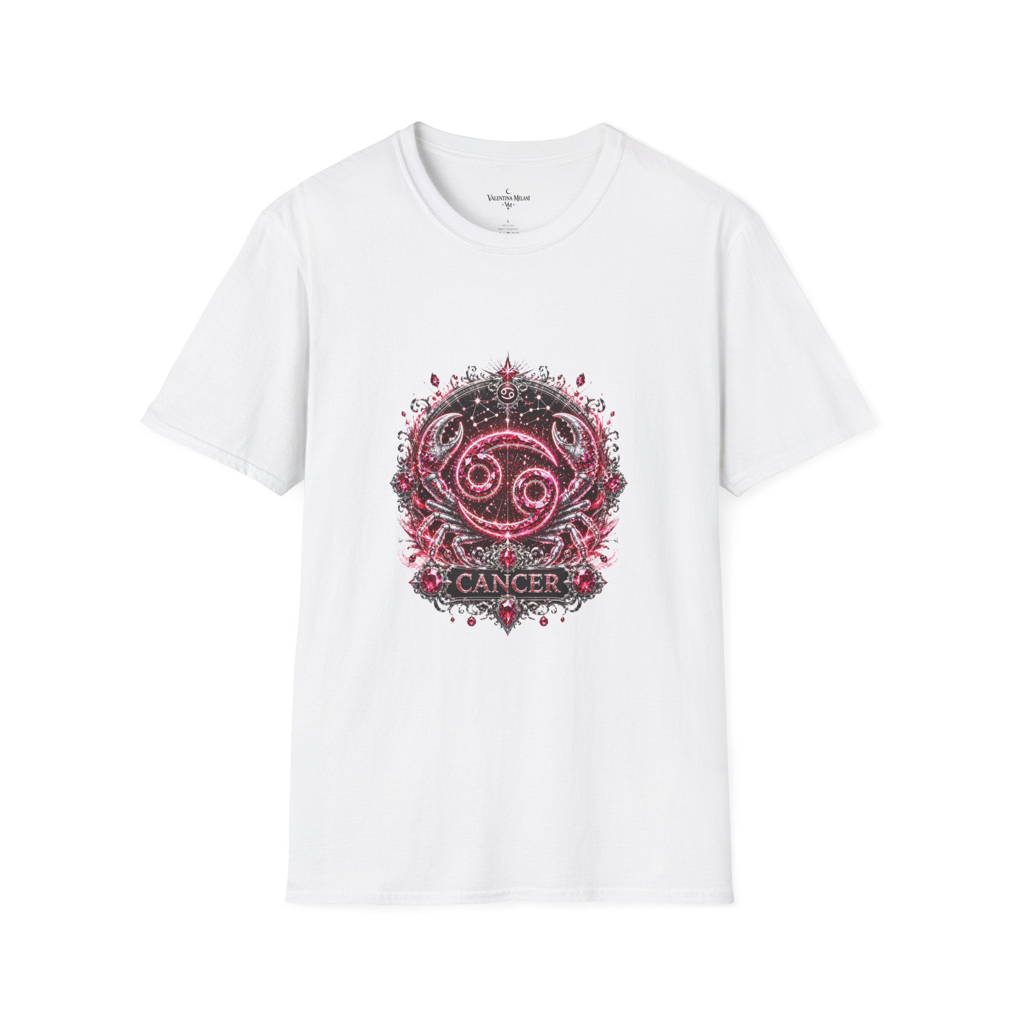✨ Cancer Ruby Tee — Zodiac Collection by Valentina Melani
