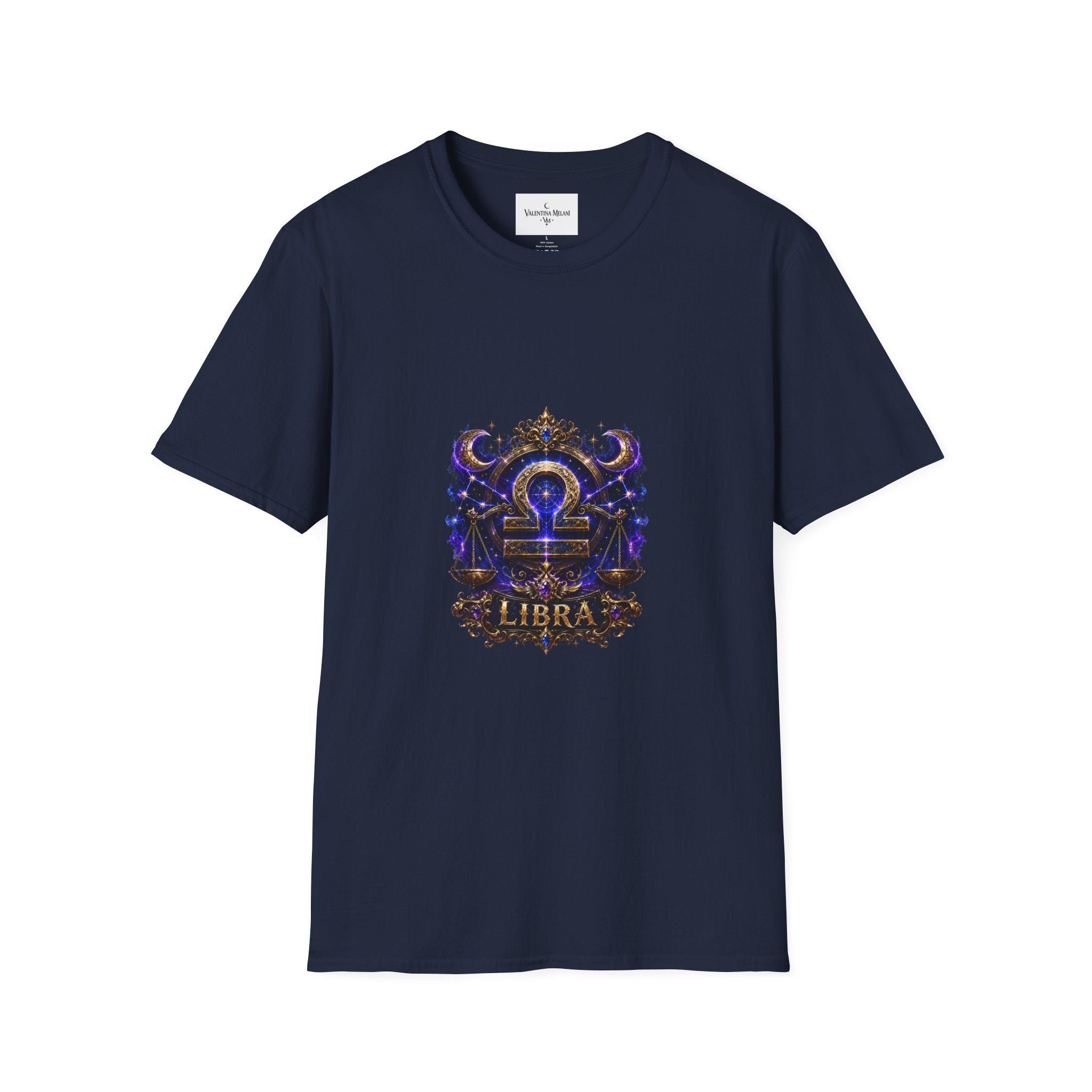Libra Zodiac Crest T-Shirt | Astrology Sign Tee, Celestial Horoscope Design
