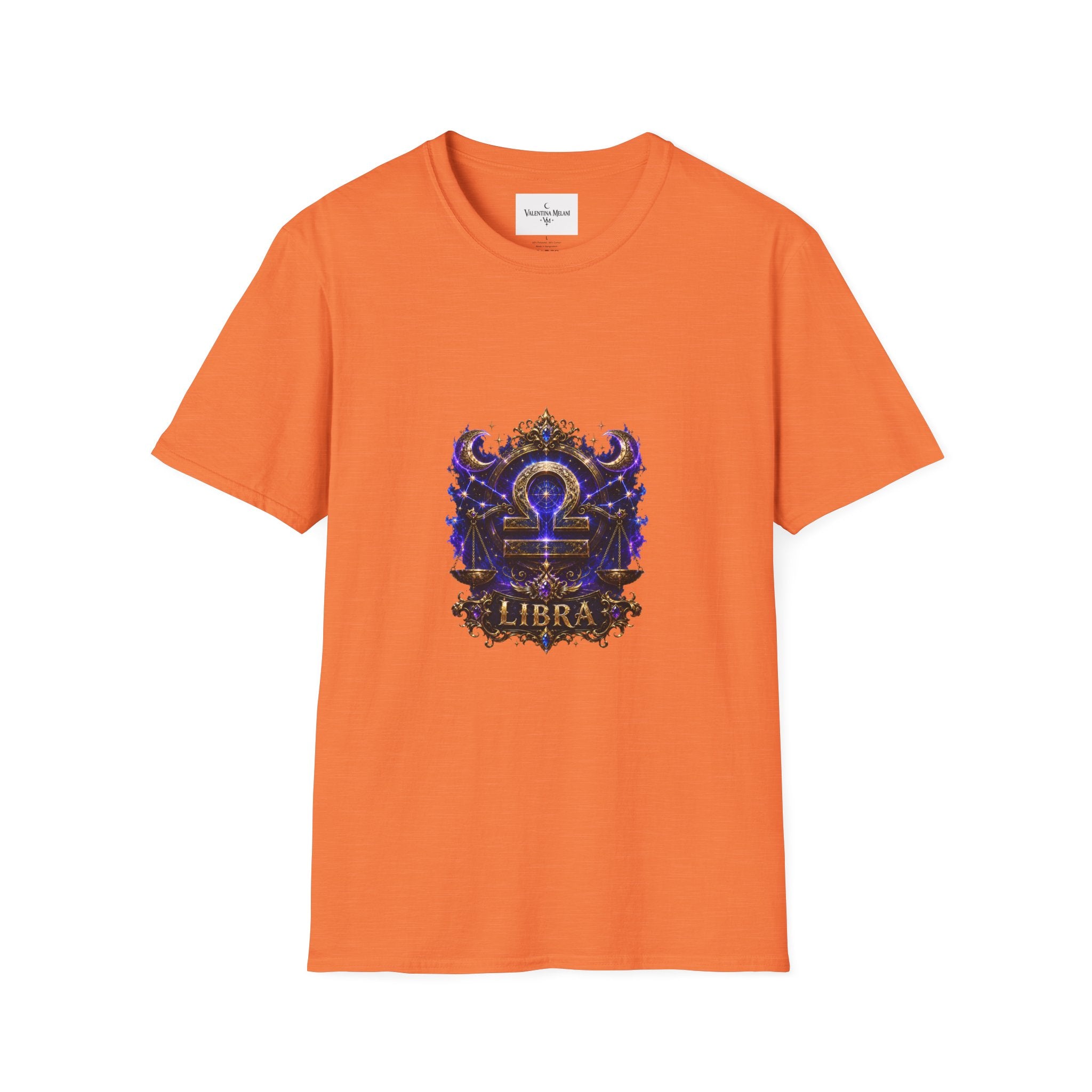 Libra Zodiac Crest T-Shirt | Astrology Sign Tee, Celestial Horoscope Design