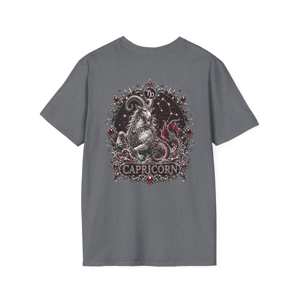 ✨ Capricorn Garnet Tee — Zodiac Collection by Valentina Melani