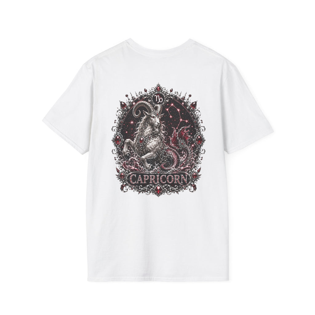 ✨ Capricorn Garnet Tee — Zodiac Collection by Valentina Melani