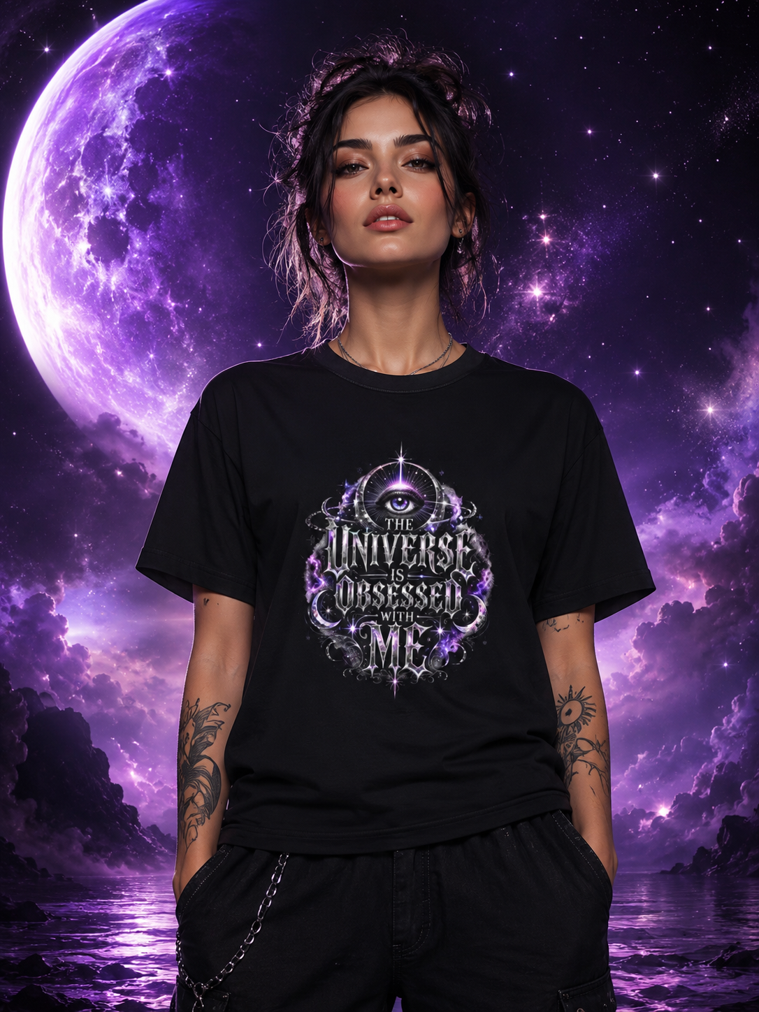 The Universe Is Obsessed With Me T-Shirt | Valentina Melani