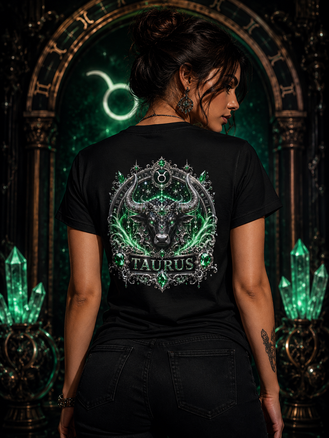Taurus Emerald Zodiac Collection Tee | Valentina Melani