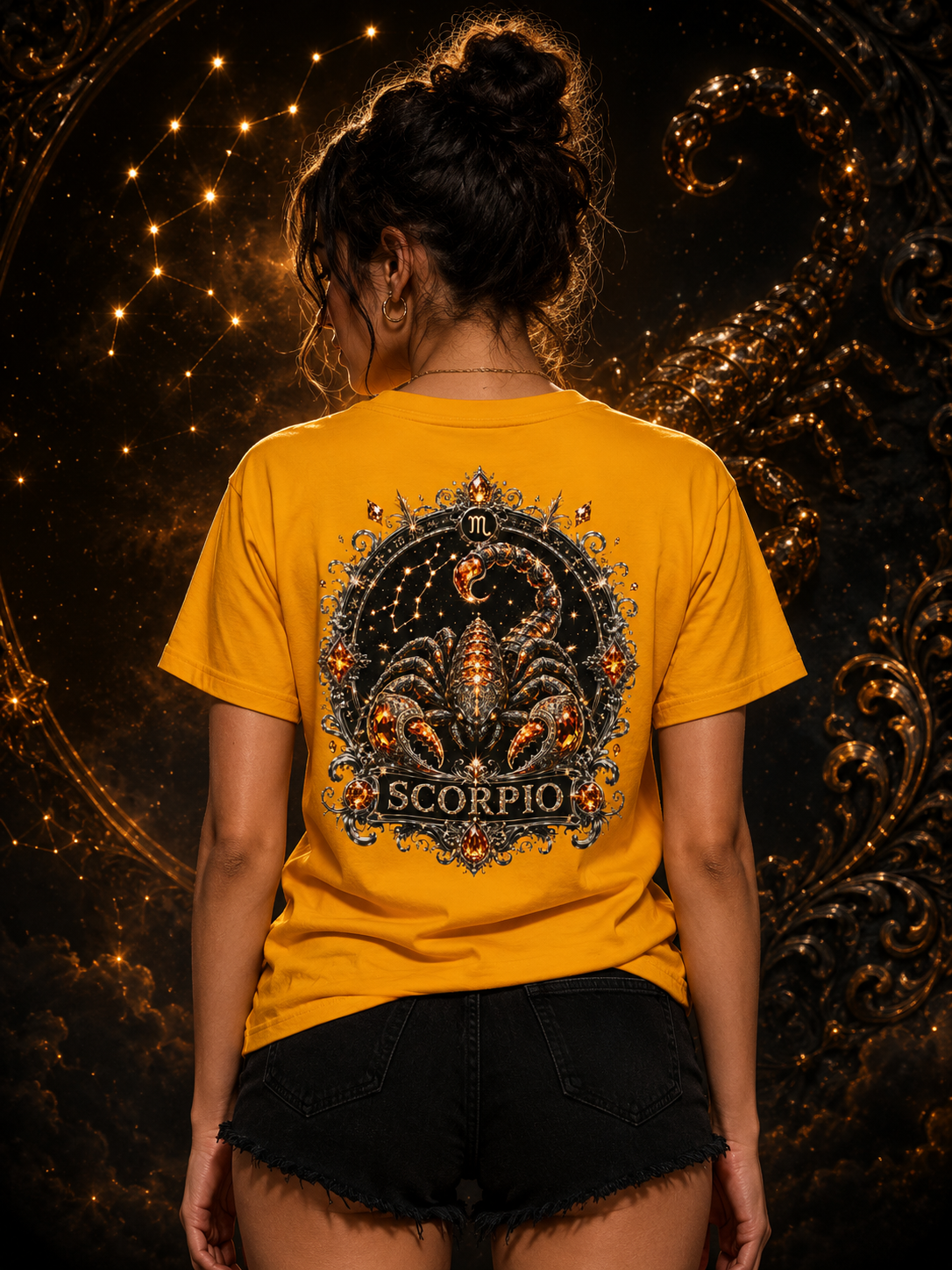 ✨ Scorpio Topaz Tee — Zodiac Collection by Valentina Melani