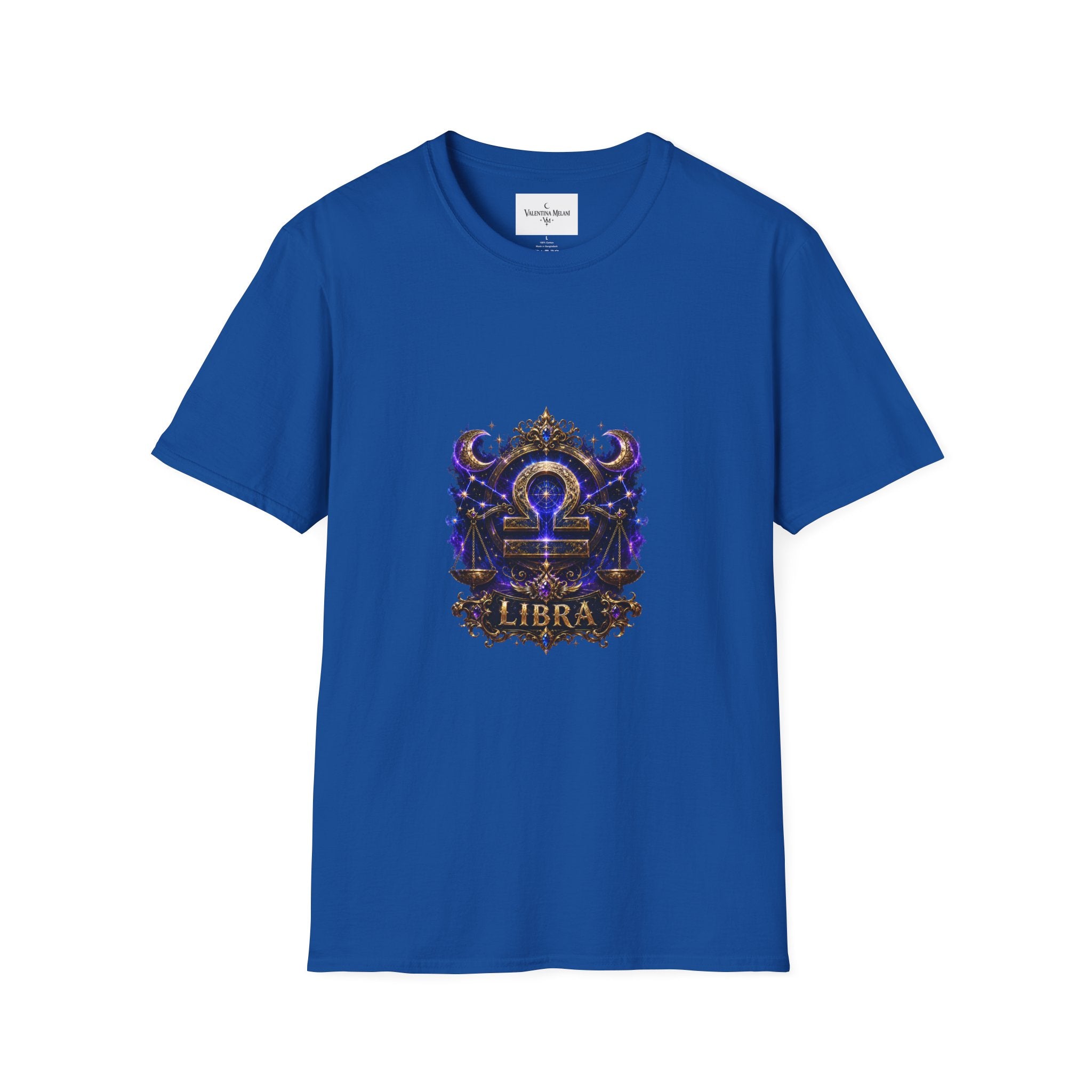 Libra Zodiac Crest T-Shirt | Astrology Sign Tee, Celestial Horoscope Design