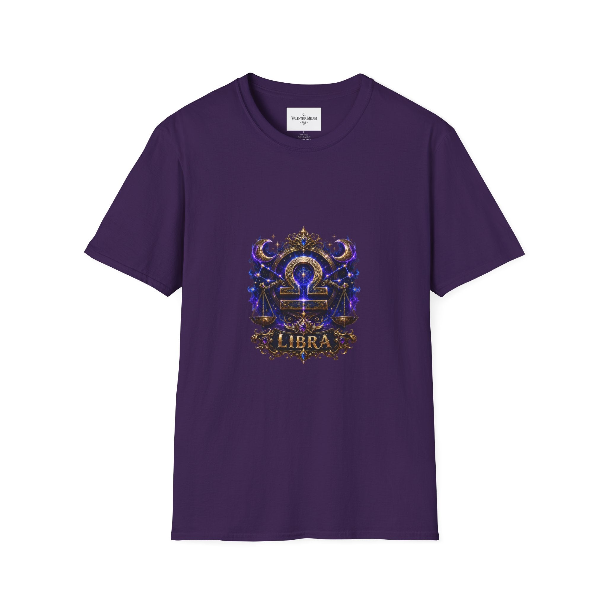 Libra Zodiac Crest T-Shirt | Astrology Sign Tee, Celestial Horoscope Design