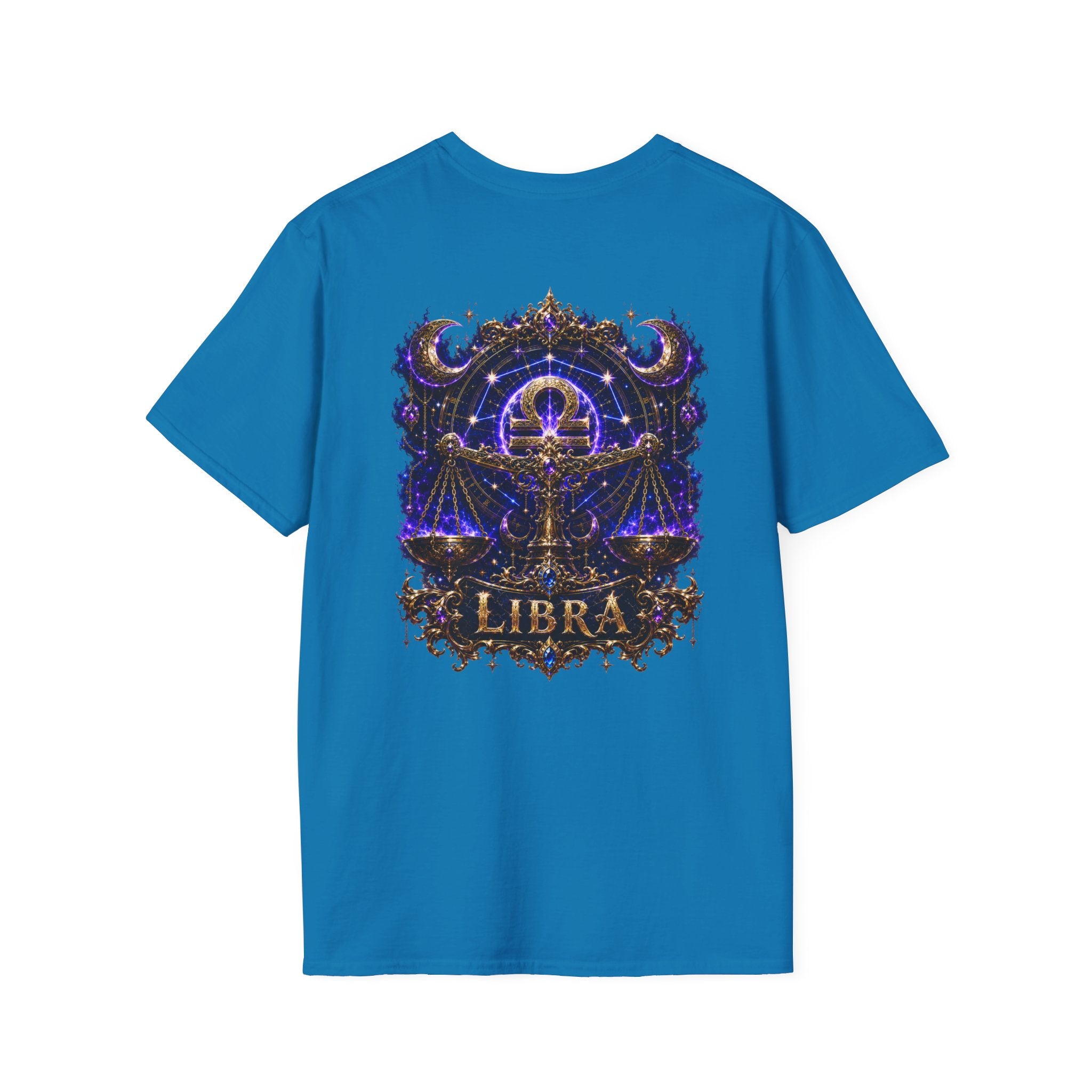 Libra Zodiac Crest T-Shirt | Astrology Sign Tee, Celestial Horoscope Design