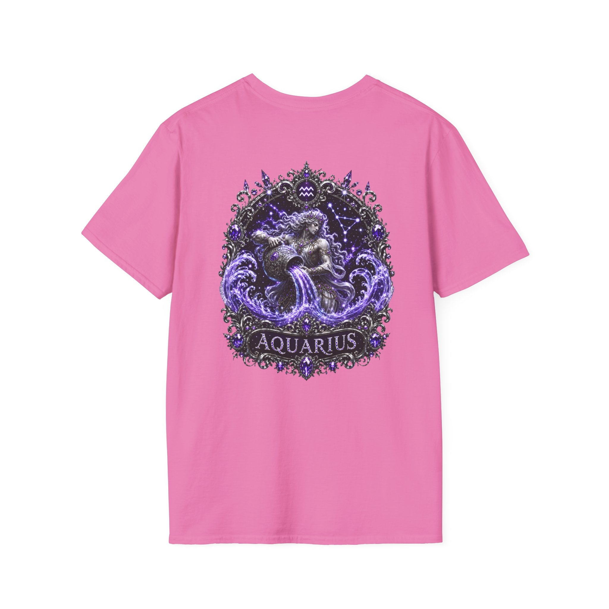 ✨ Aquarius Amethyst Tee — Zodiac Collection by Valentina Melani