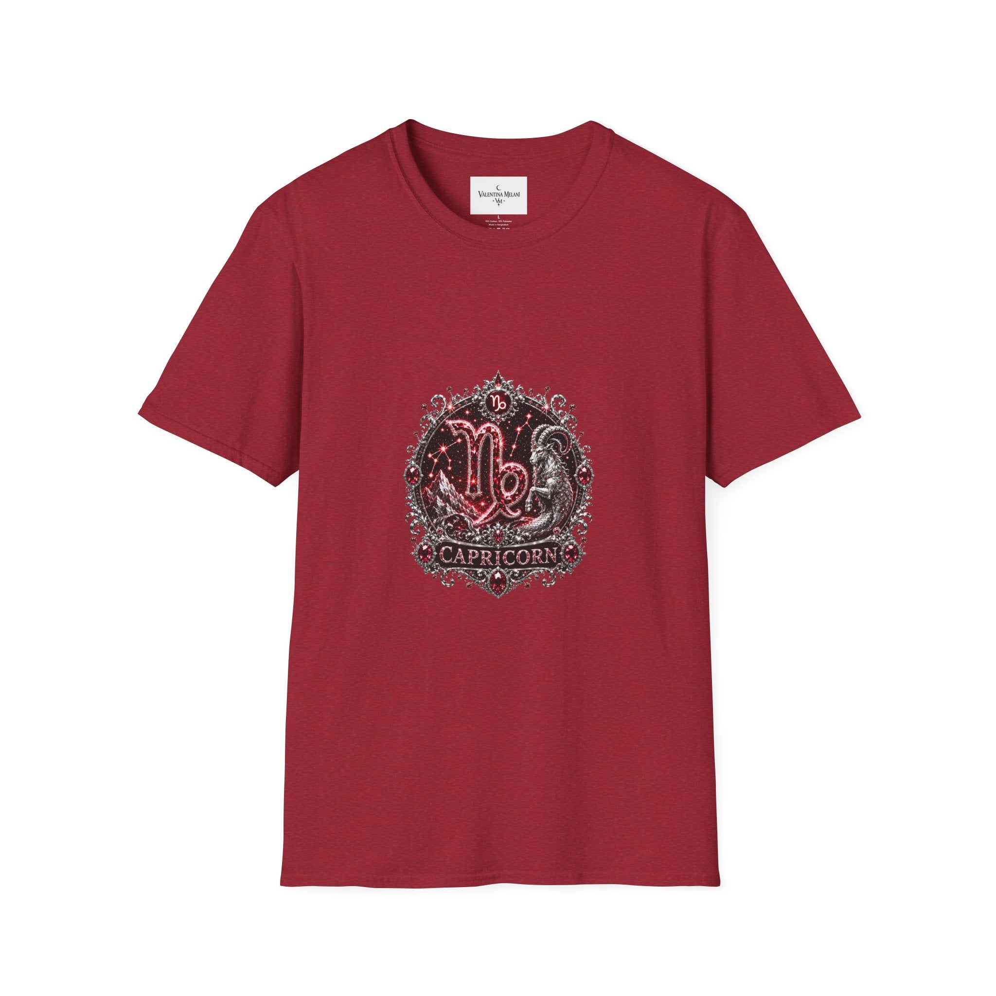 ✨ Capricorn Garnet Tee — Zodiac Collection by Valentina Melani