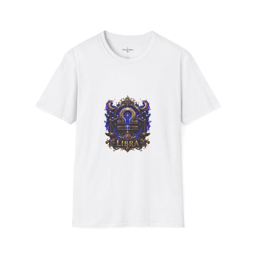 Libra Zodiac Crest T-Shirt | Astrology Sign Tee, Celestial Horoscope Design