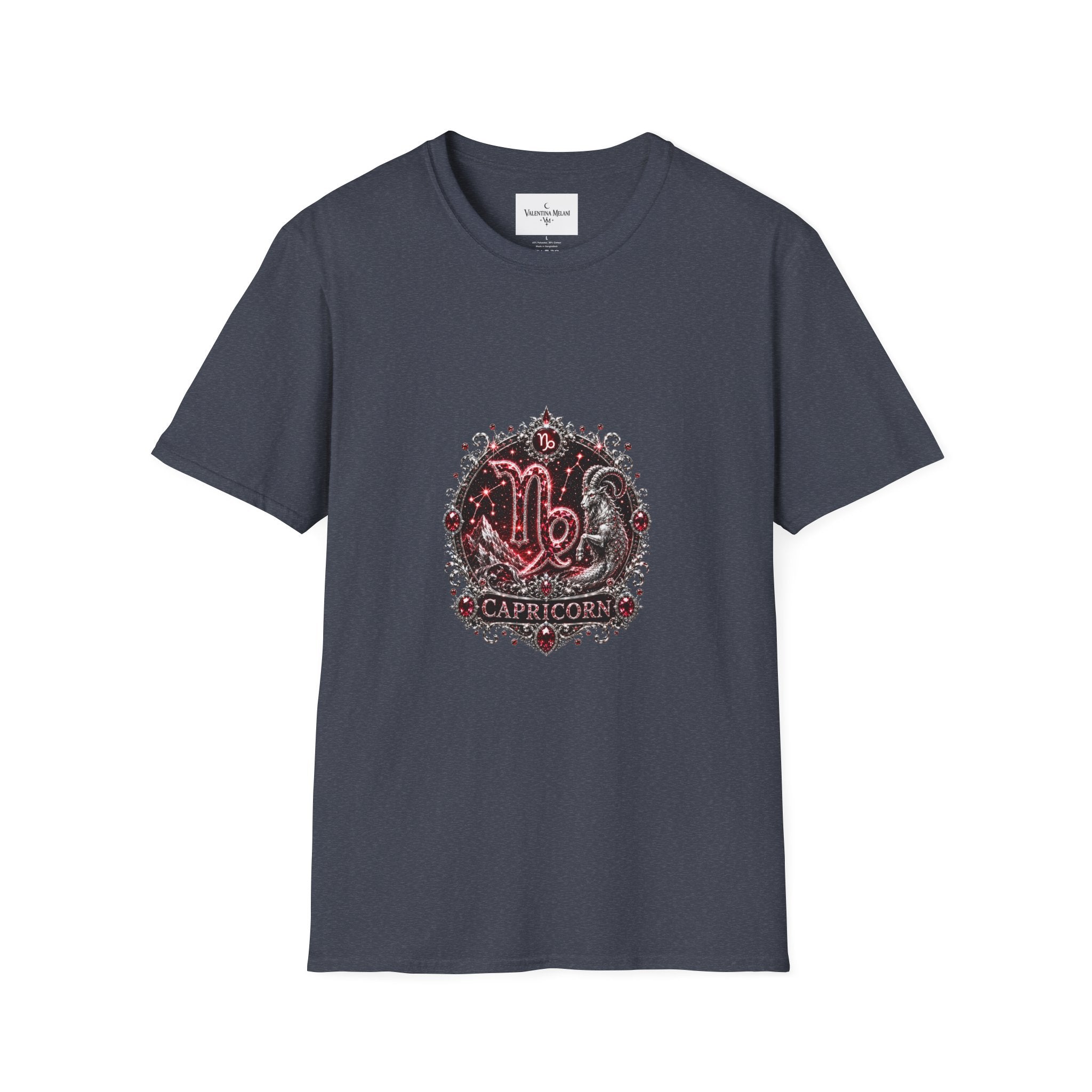 ✨ Capricorn Garnet Tee — Zodiac Collection by Valentina Melani