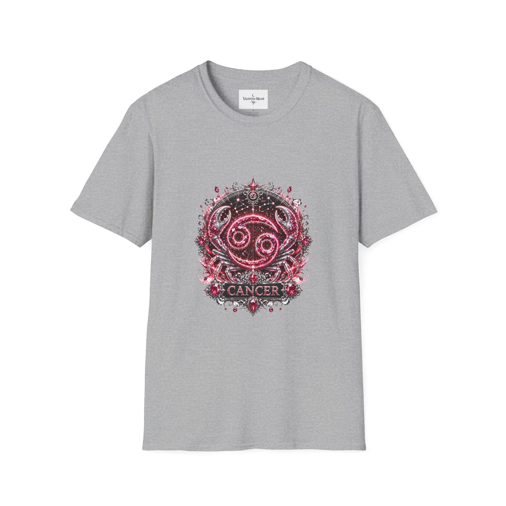 ✨ Cancer Ruby Tee — Zodiac Collection by Valentina Melani