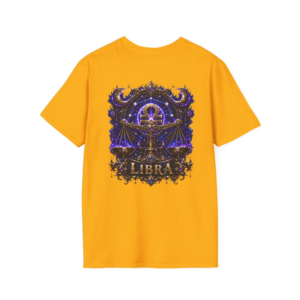 Libra Zodiac Crest T-Shirt | Astrology Sign Tee, Celestial Horoscope Design