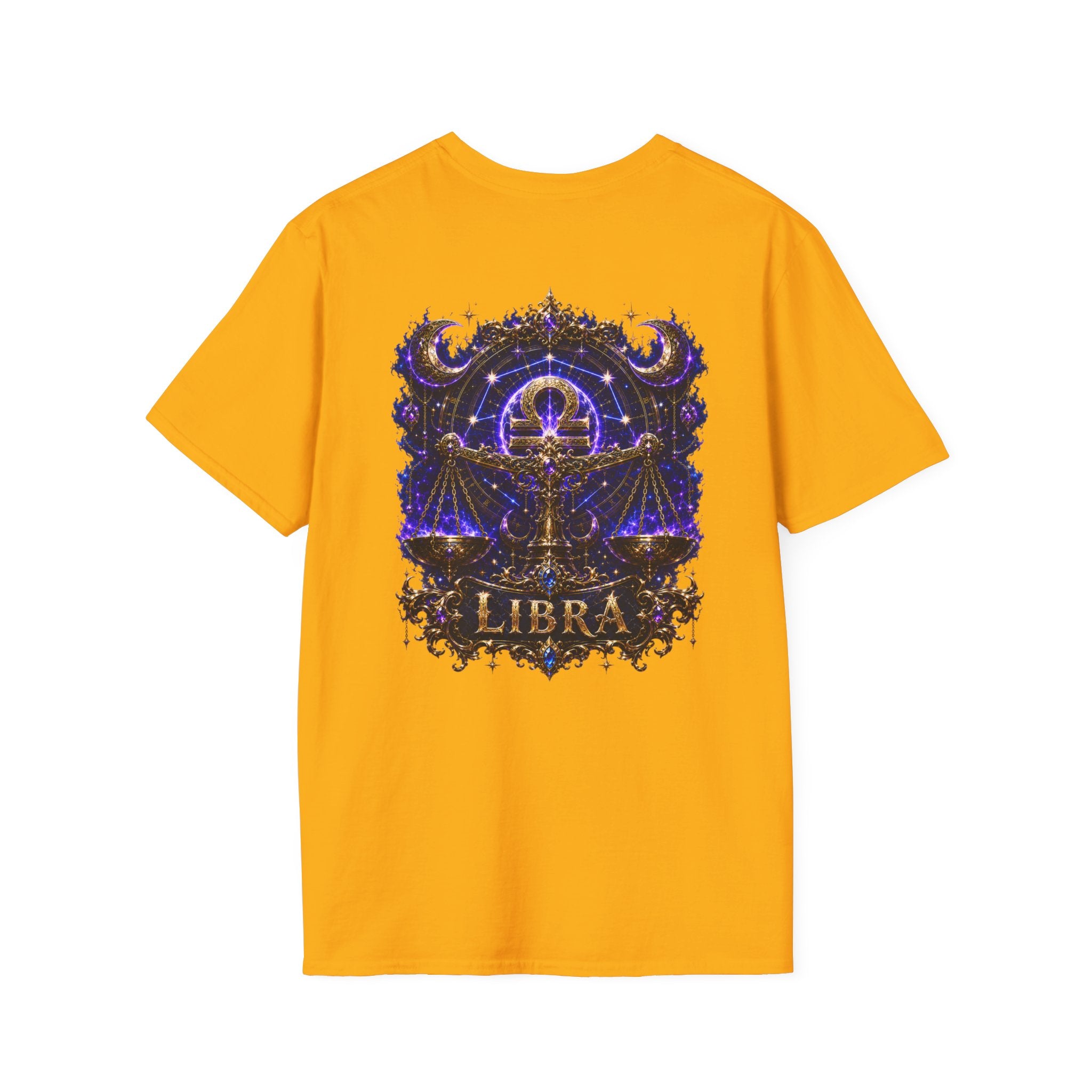 Libra Zodiac Crest T-Shirt | Astrology Sign Tee, Celestial Horoscope Design