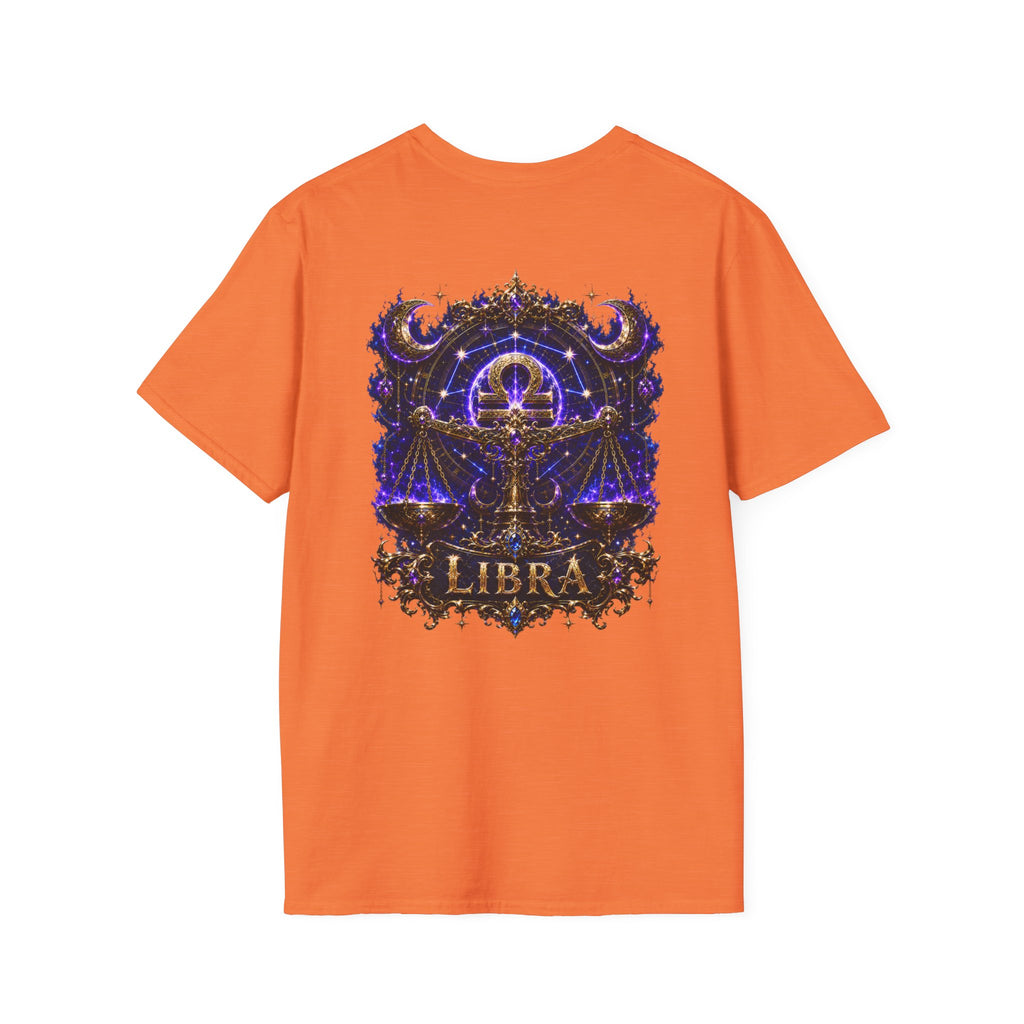 Libra Zodiac Crest T-Shirt | Astrology Sign Tee, Celestial Horoscope Design
