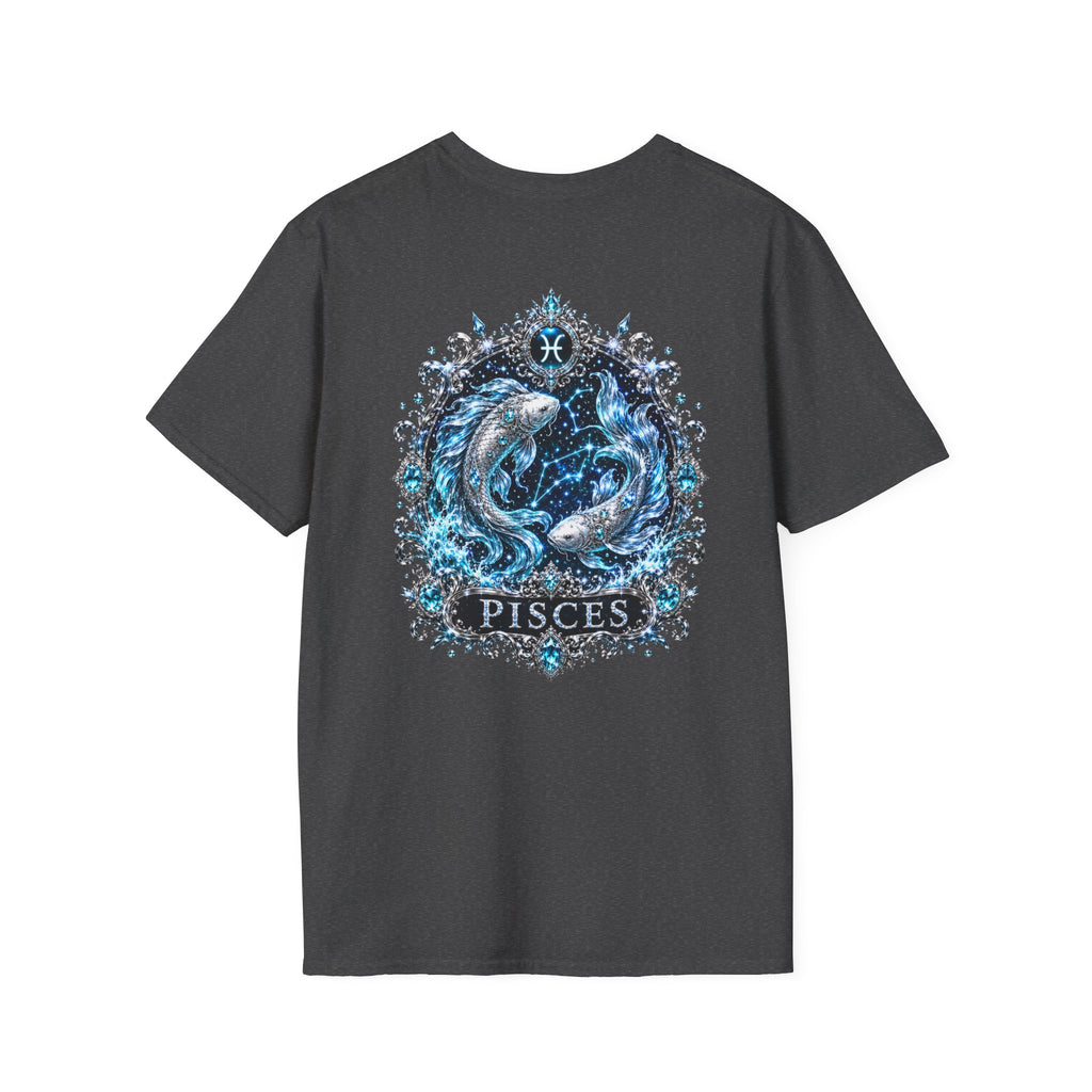 ✨ Pisces Aquamarine Tee — Zodiac Collection by Valentina Melani