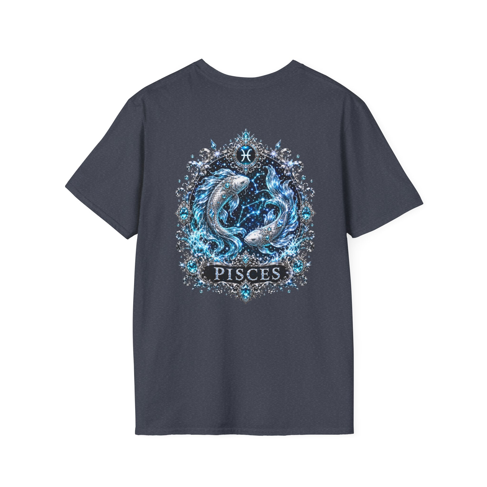 ✨ Pisces Aquamarine Tee — Zodiac Collection by Valentina Melani