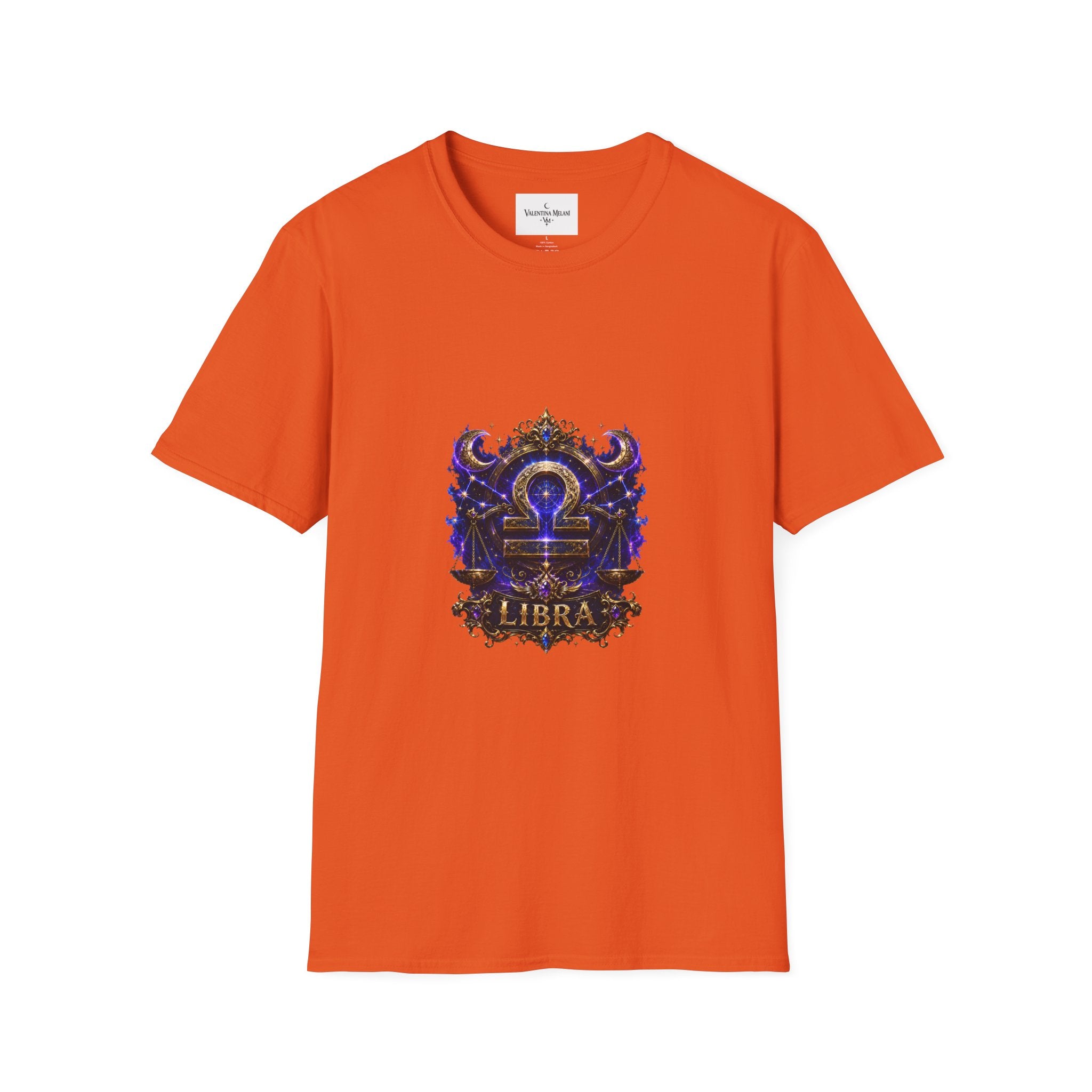Libra Zodiac Crest T-Shirt | Astrology Sign Tee, Celestial Horoscope Design