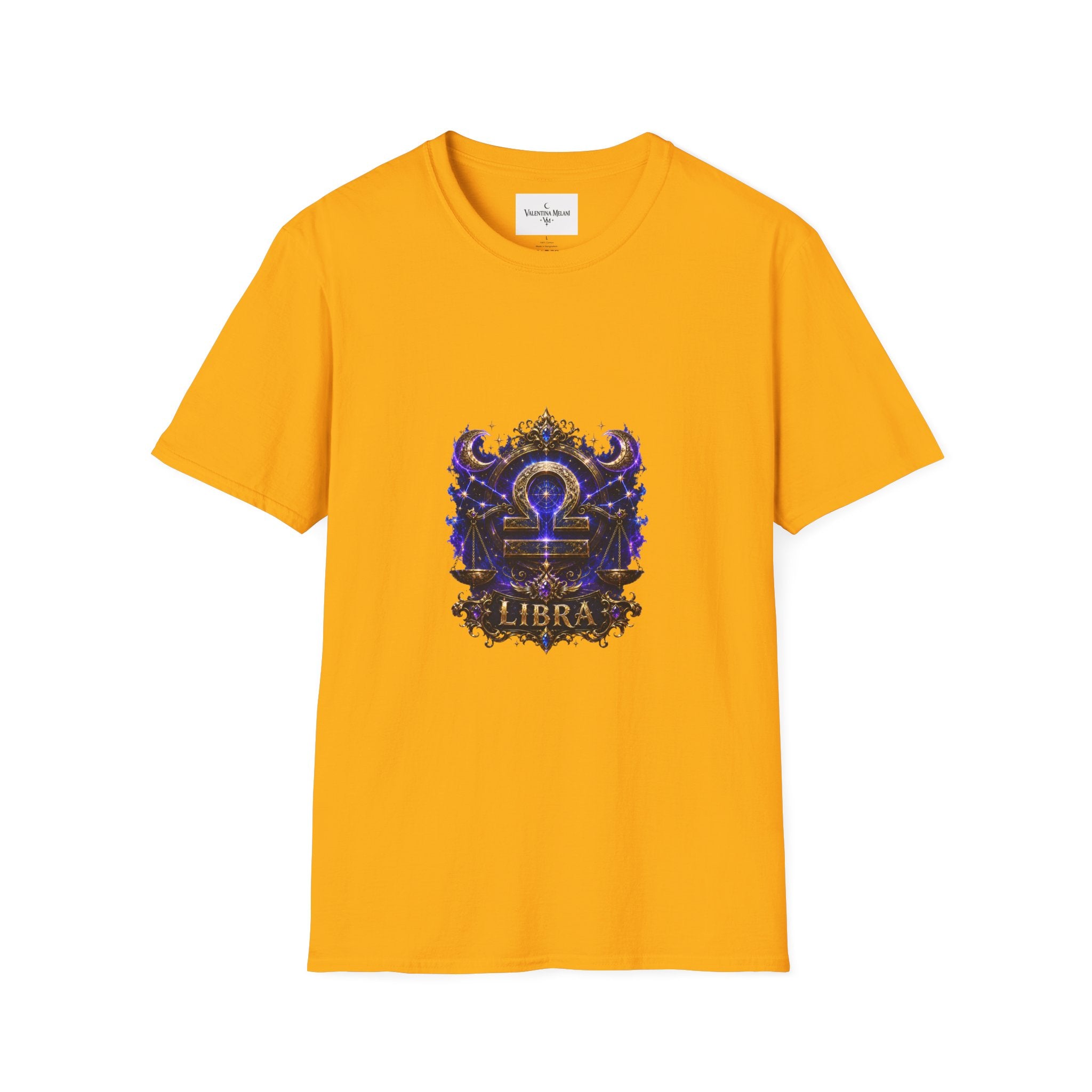 Libra Zodiac Crest T-Shirt | Astrology Sign Tee, Celestial Horoscope Design